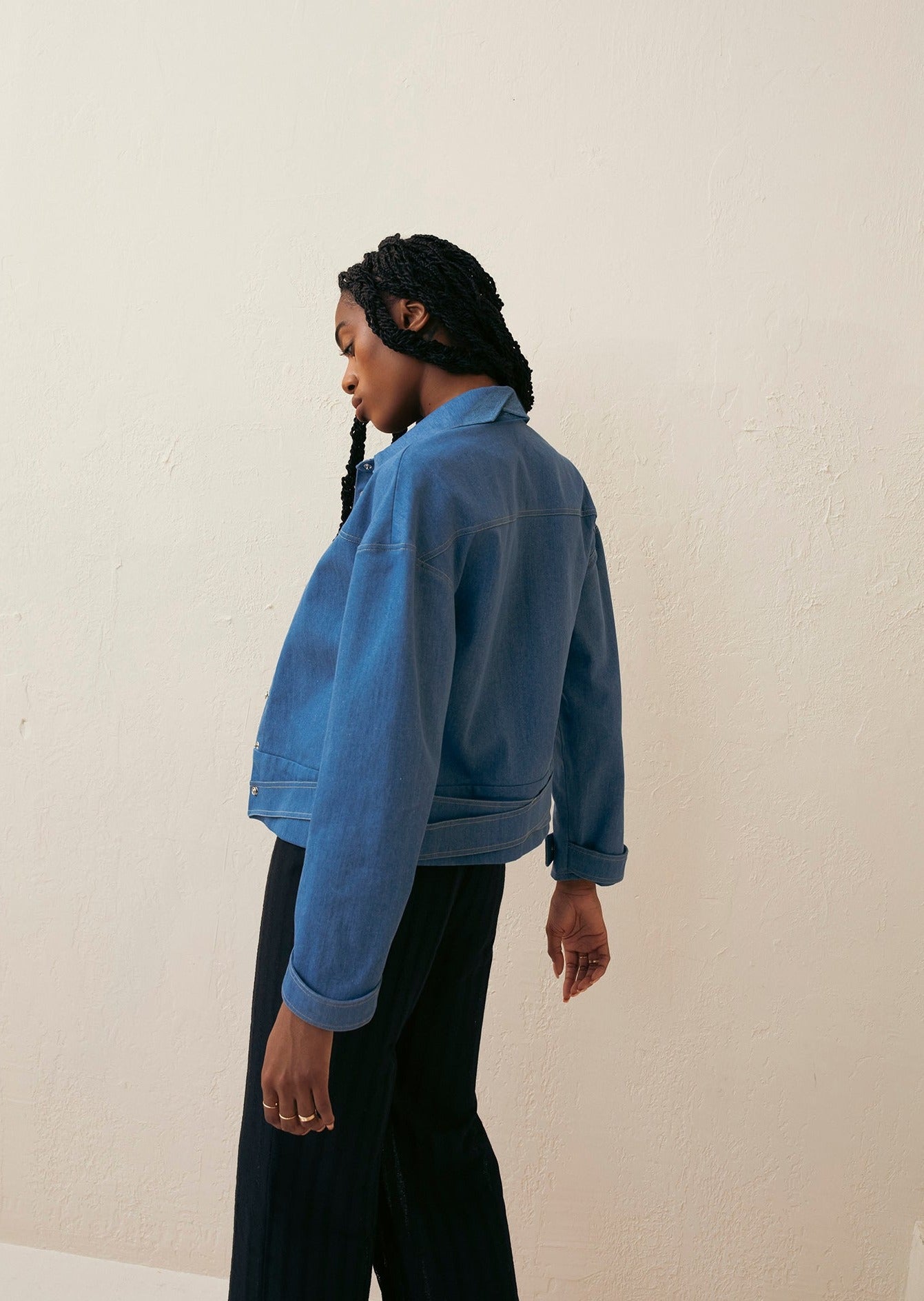 Criss Cross Denim Jacket