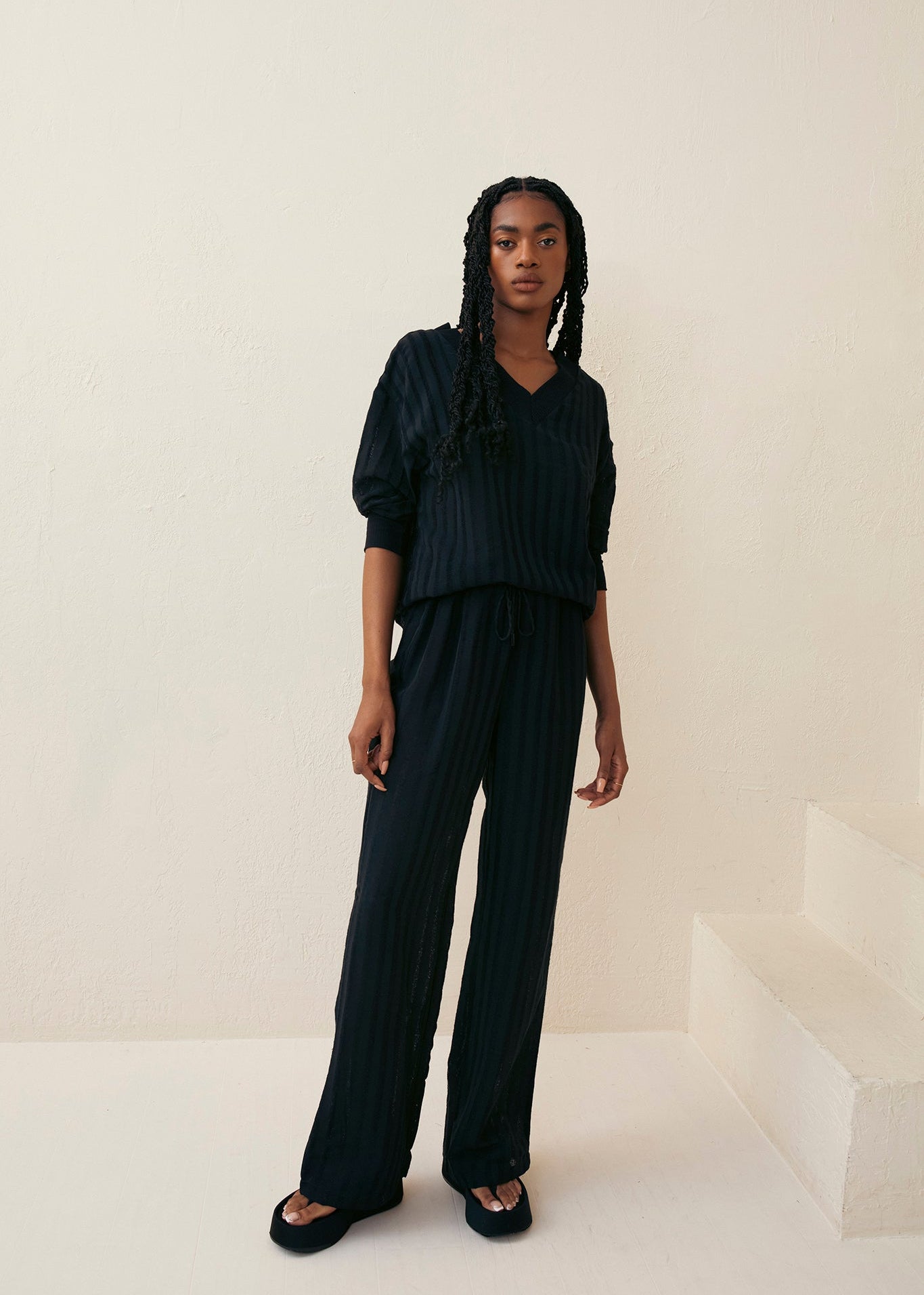 Striped Tonal Sweater
