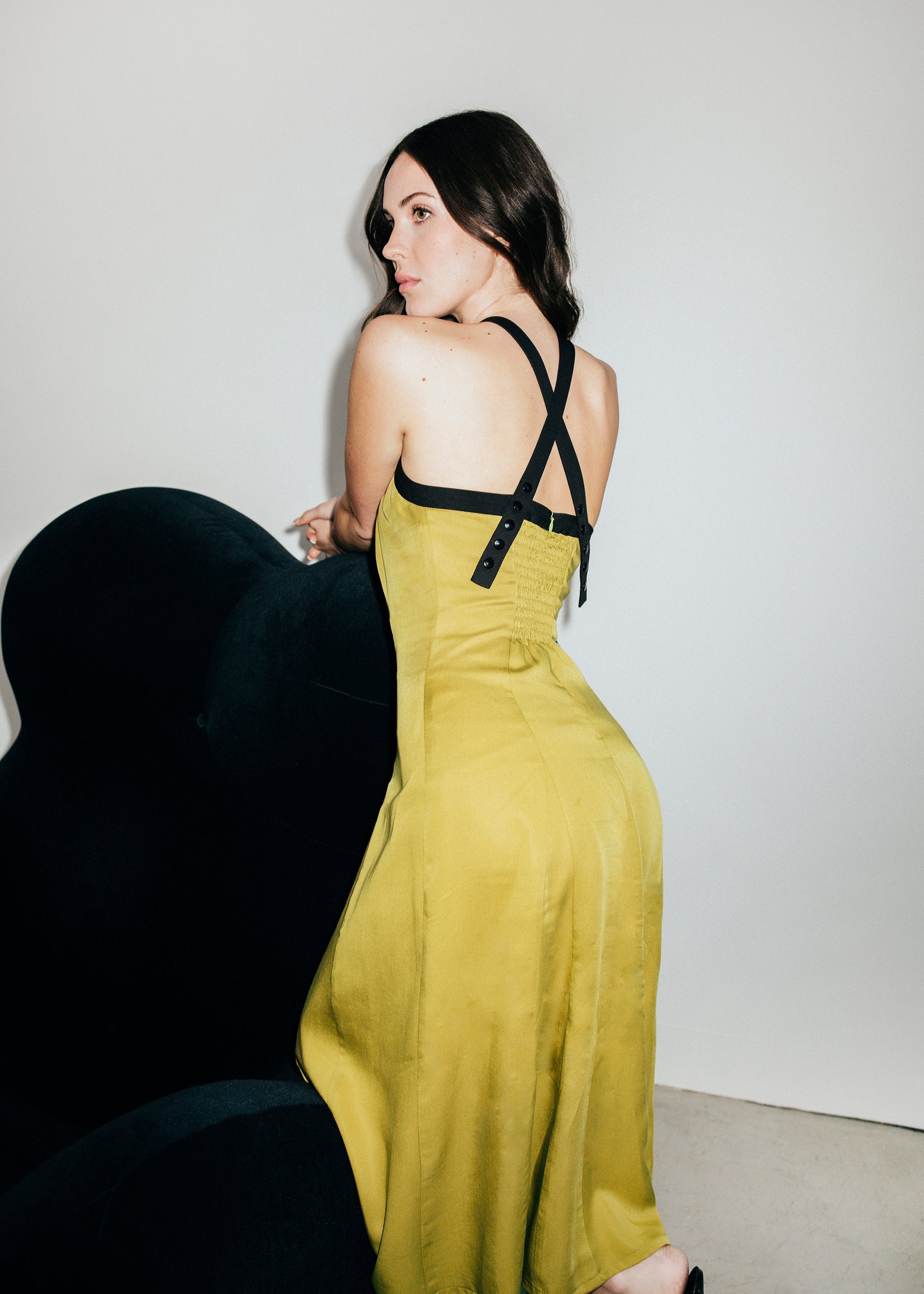 Halter Contrast Dress