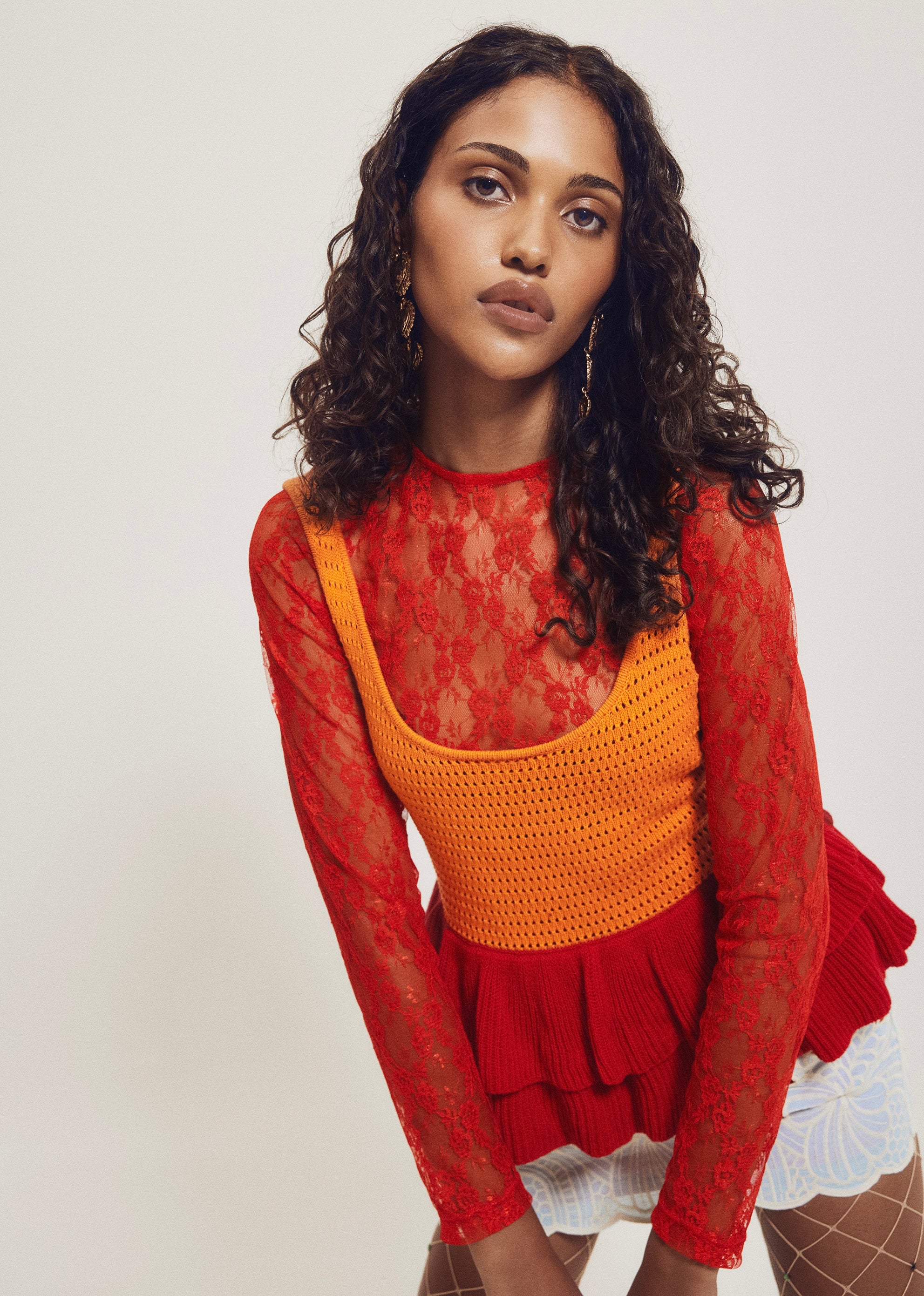 Lace Long Sleeve Top