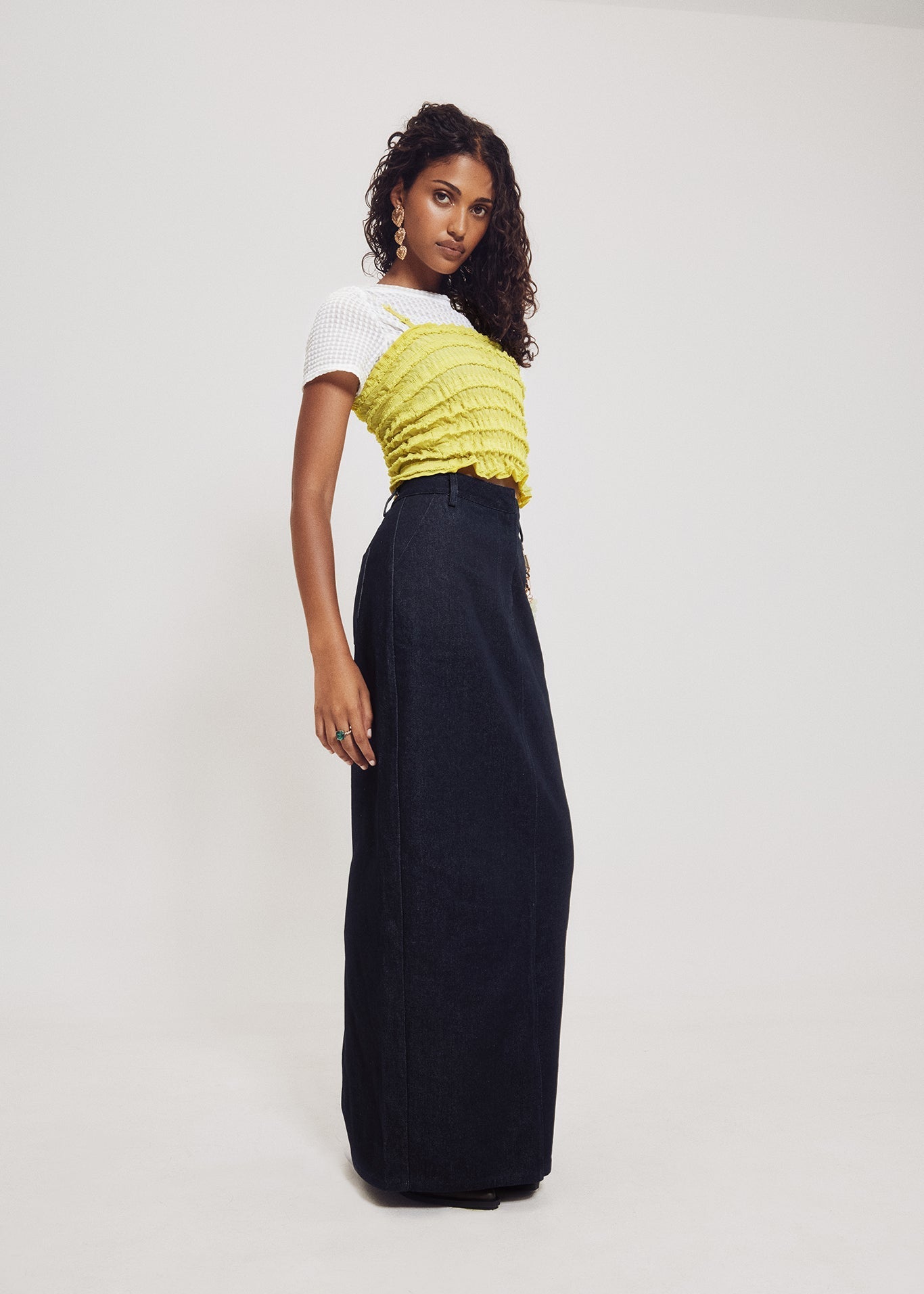 Denim Maxi Skirt