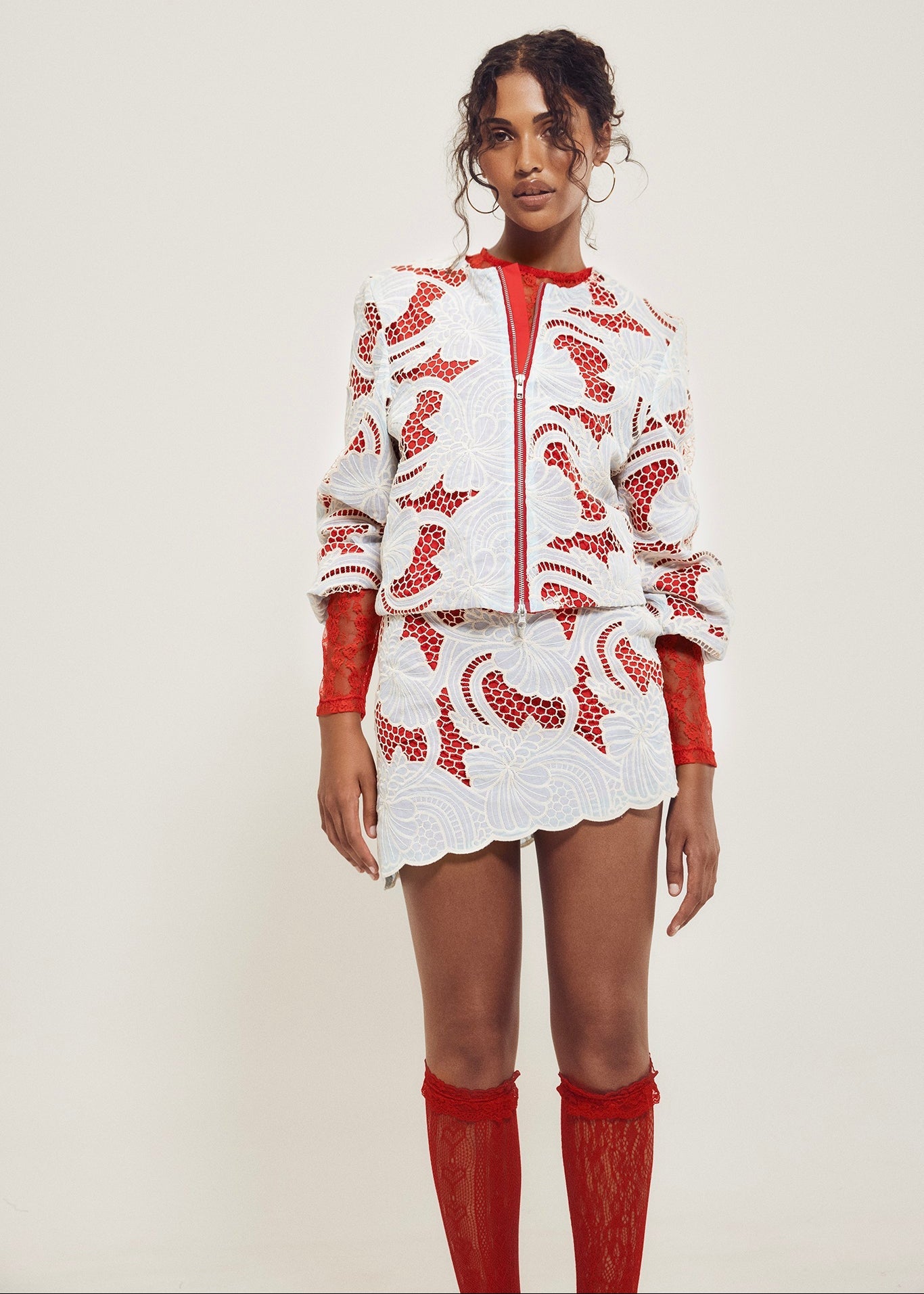 Lace Bomber Jacket – Hilary MacMillan