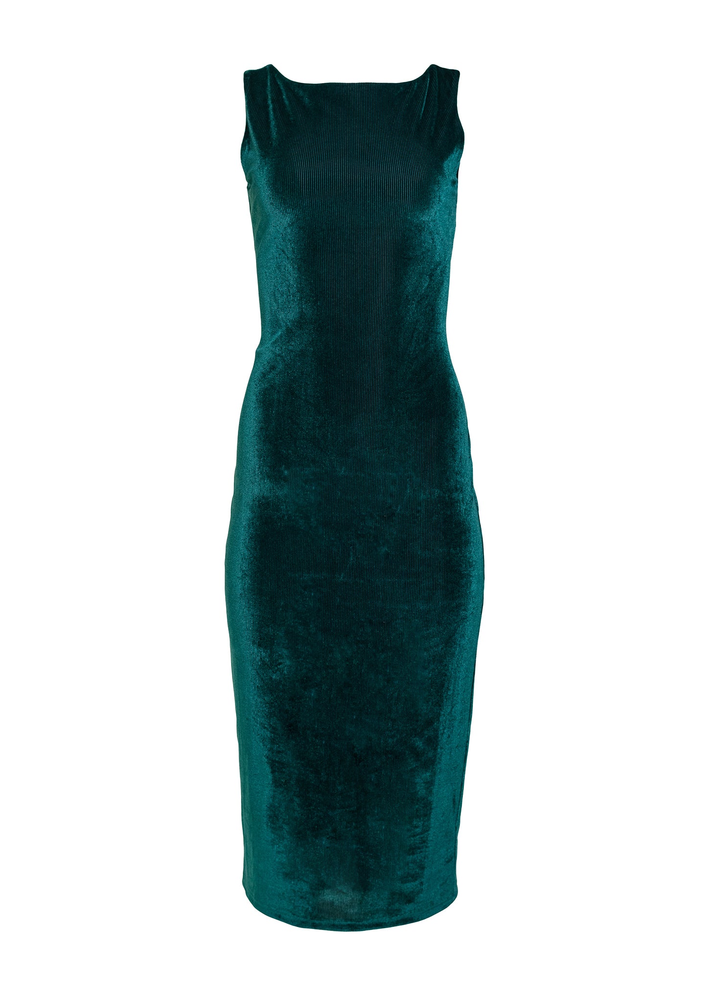 Open Back Velvet Dress