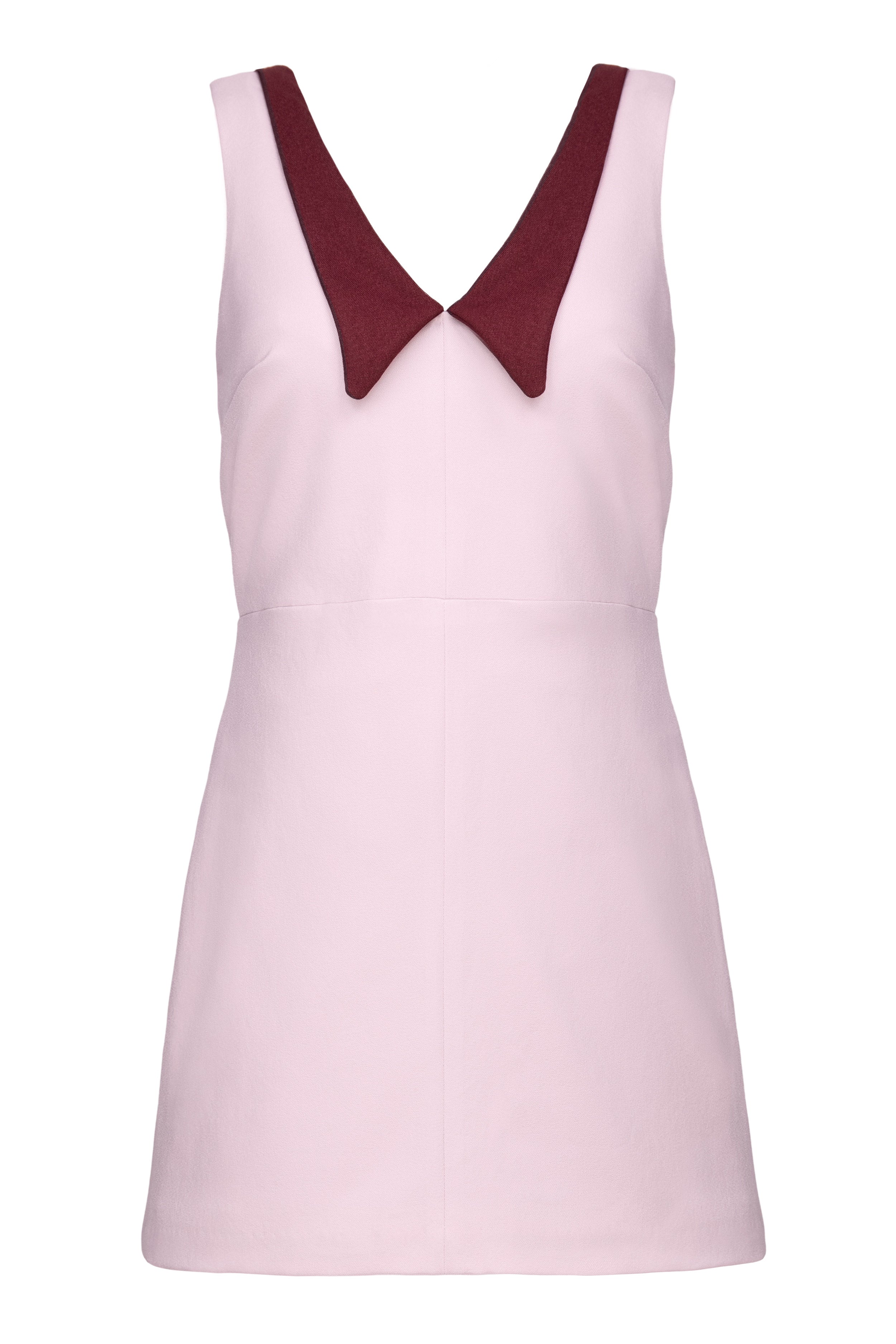 Contrast Collar Mini Dress