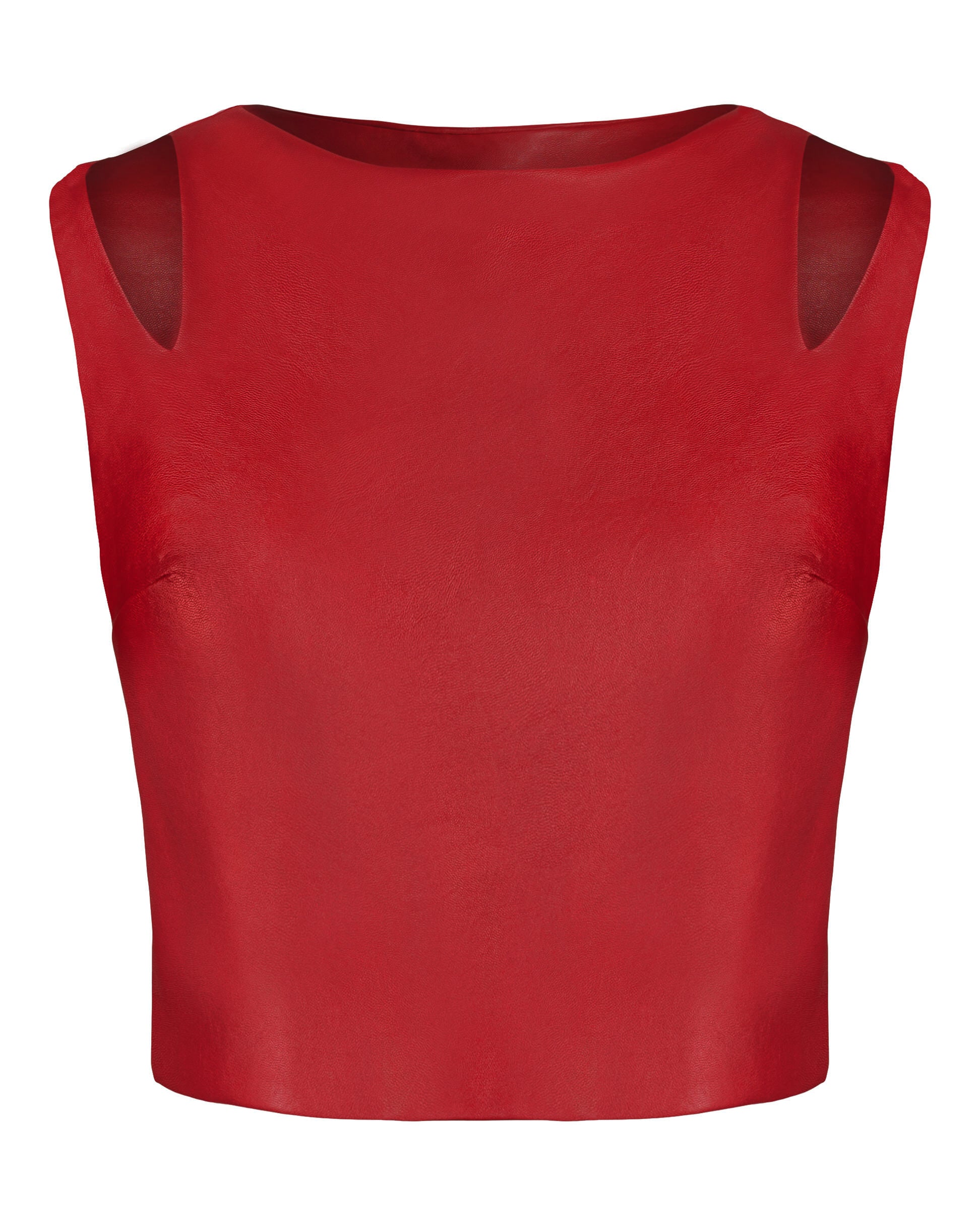 Cut-Out 'Leather' Top