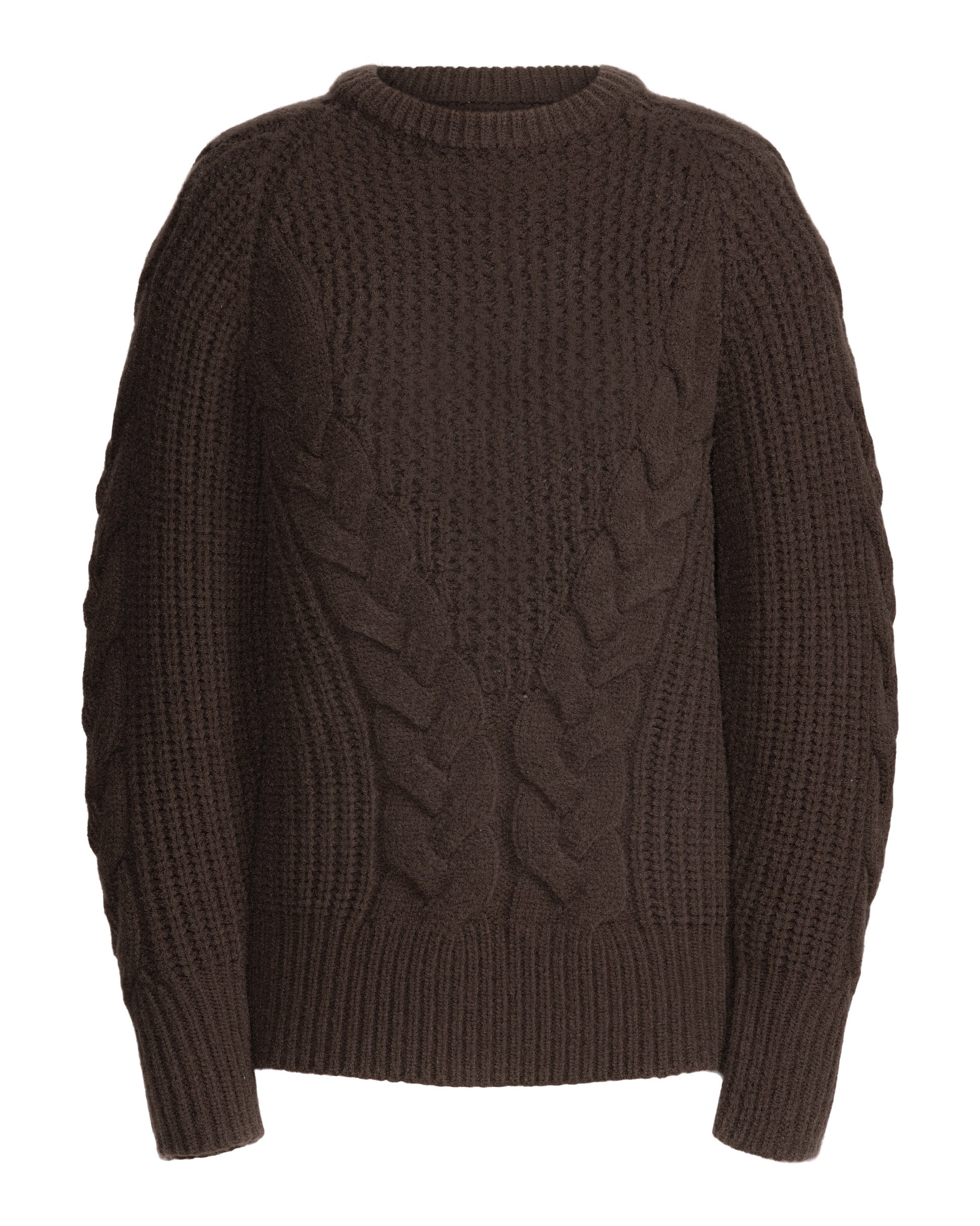 Long Cable Knit Sweater