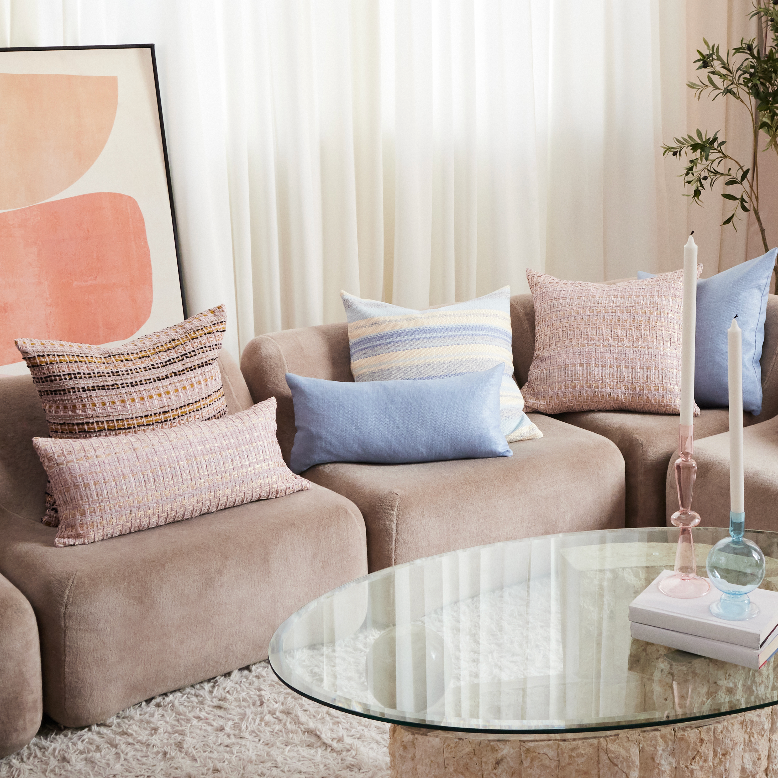 'Feather' Lumbar Pillow