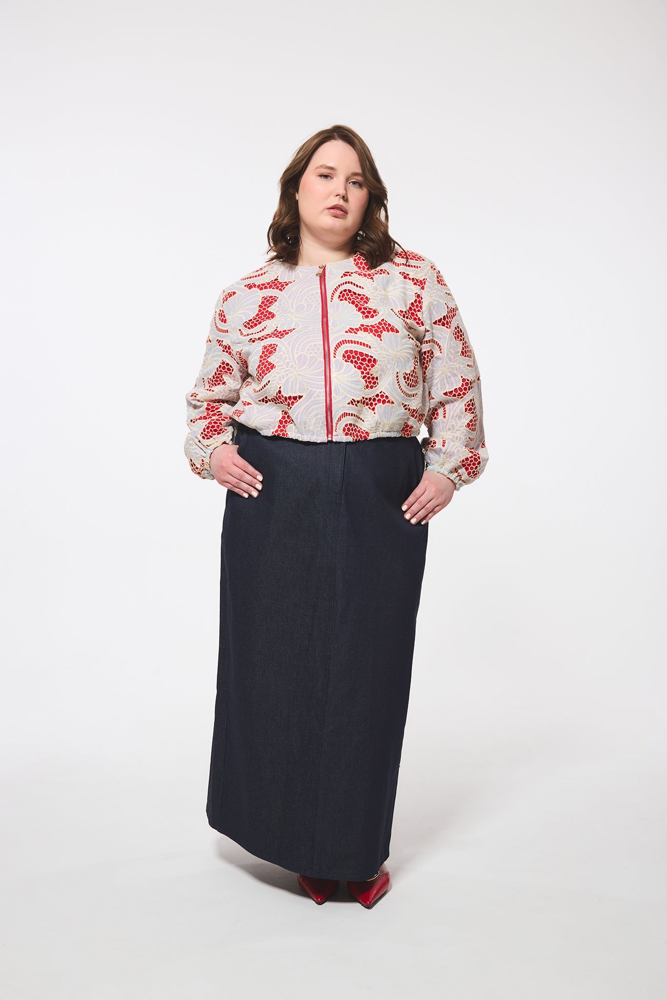 Denim Maxi Skirt
