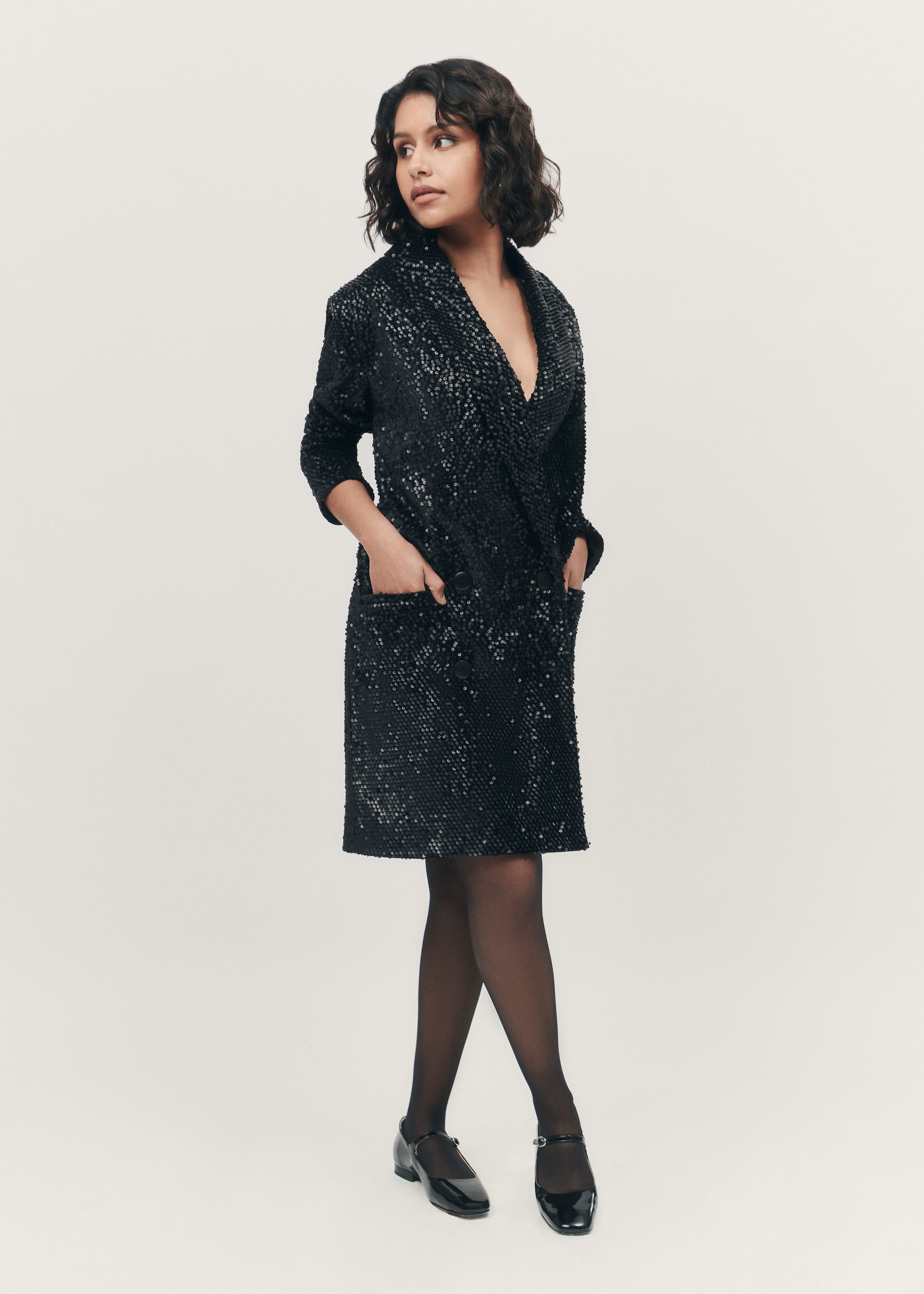 Sequin Blazer Dress