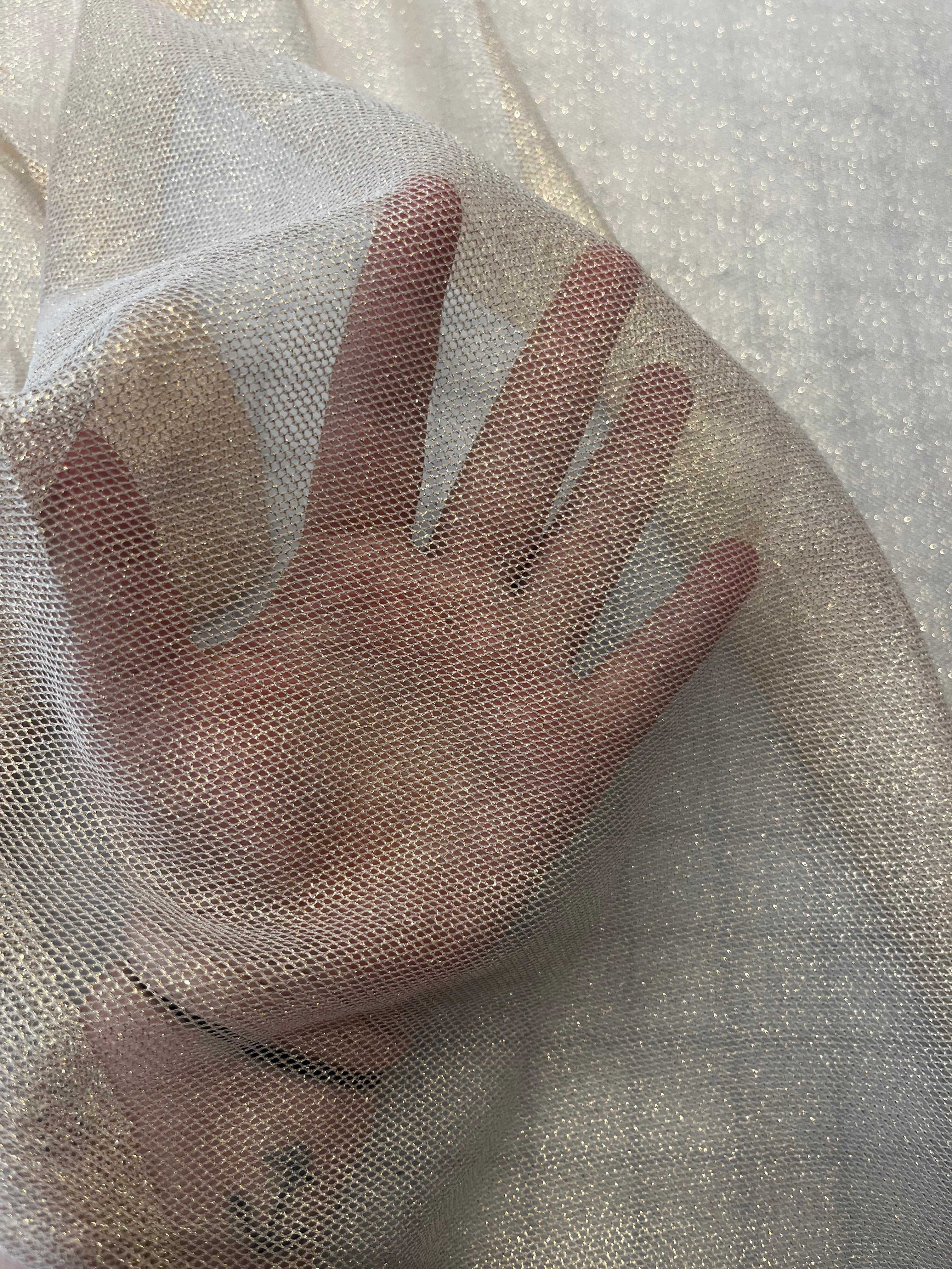 Lightweight Gold Mesh Material