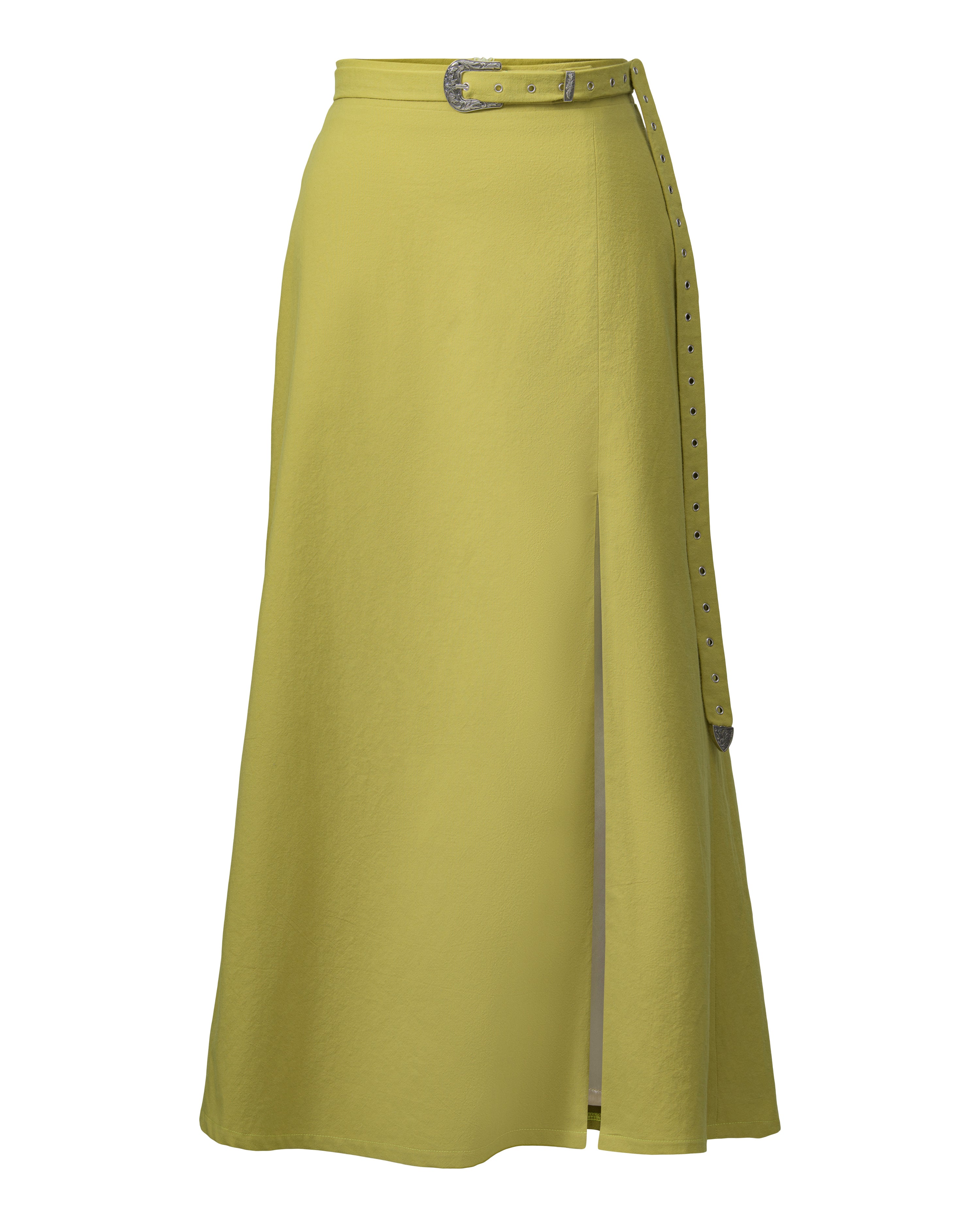 Belted Midi Skirt