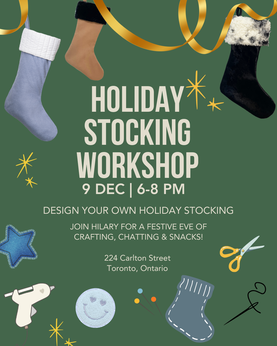 Holiday Stocking Workshop