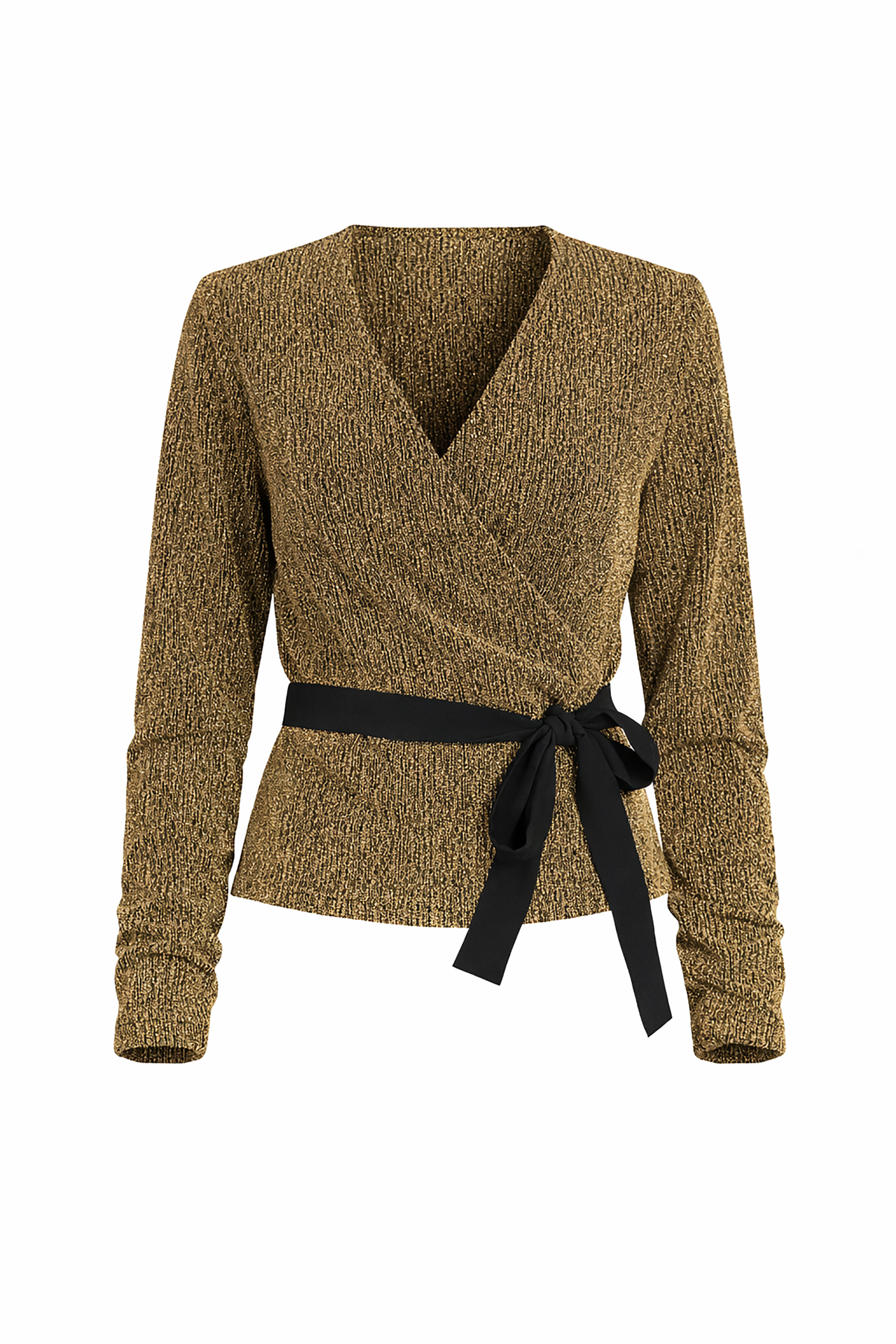 Golden Wrap Top
