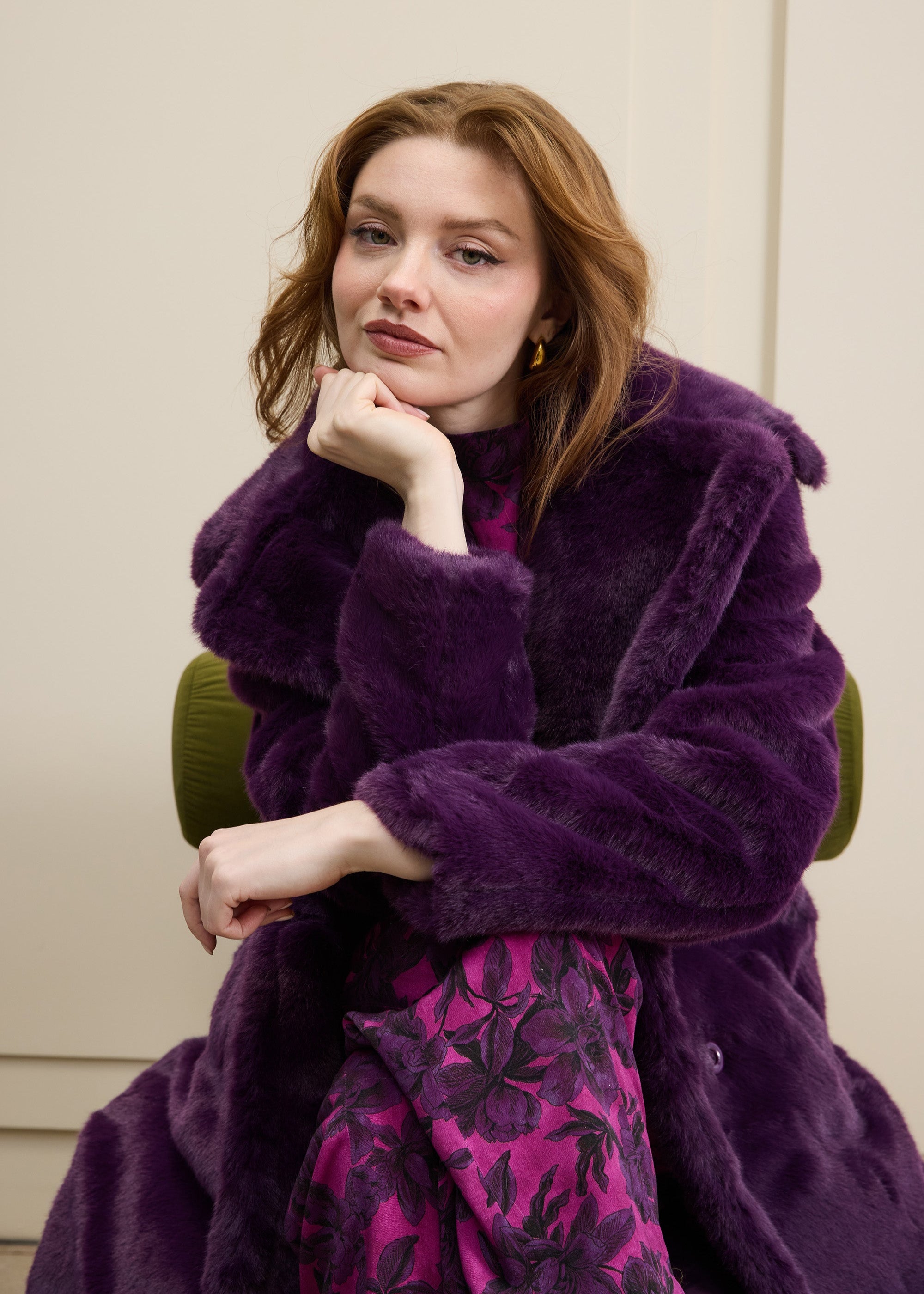 Maxi Faux Fur Teddy Coat