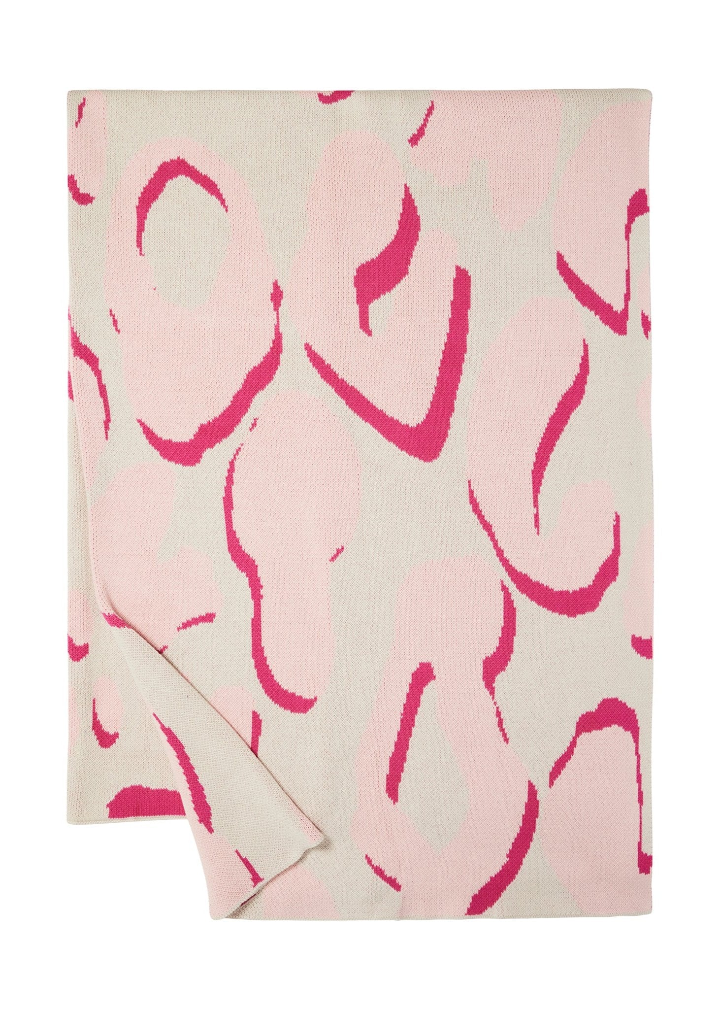 Leopard Print Knit Blanket