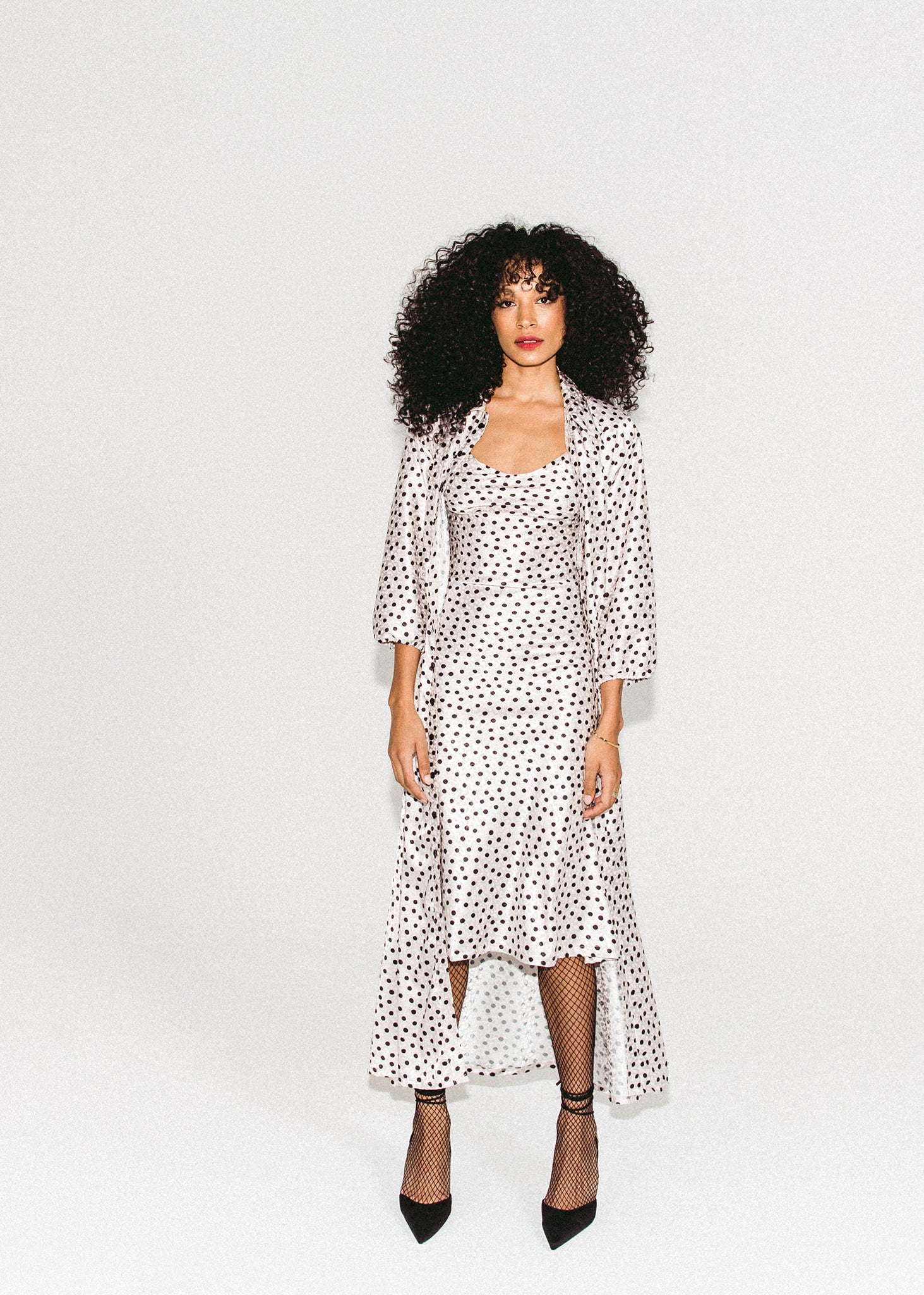 Polka Dot Slip Dress