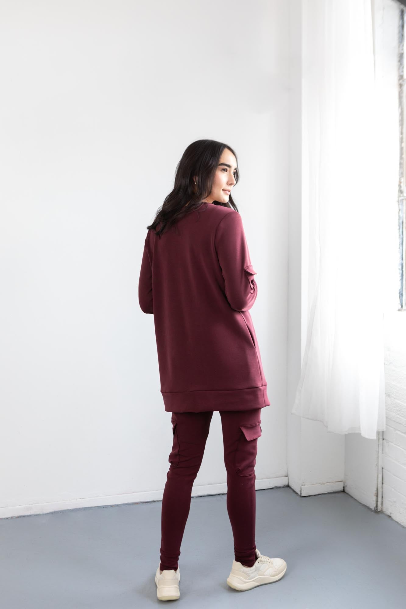 Long Crew Neck Sweater