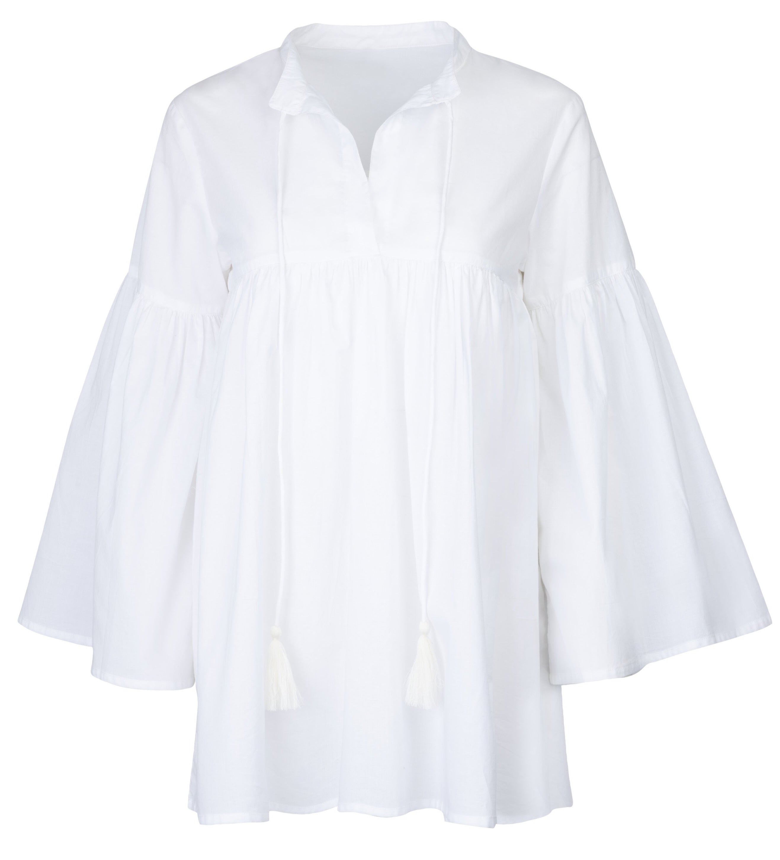 Bell Sleeve Tassel Blouse