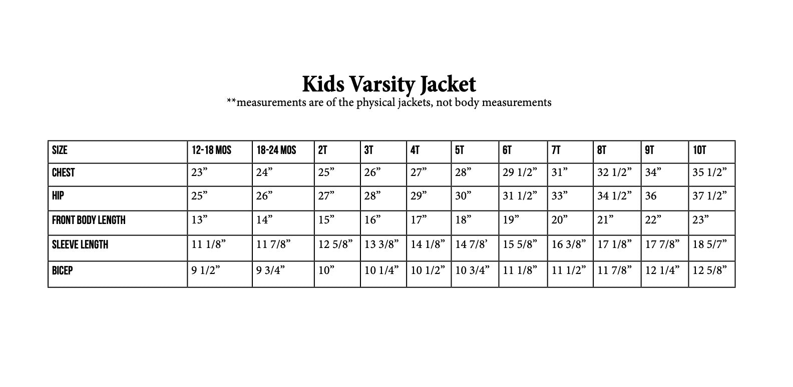 The Birds Papaya Kids Varsity Jacket