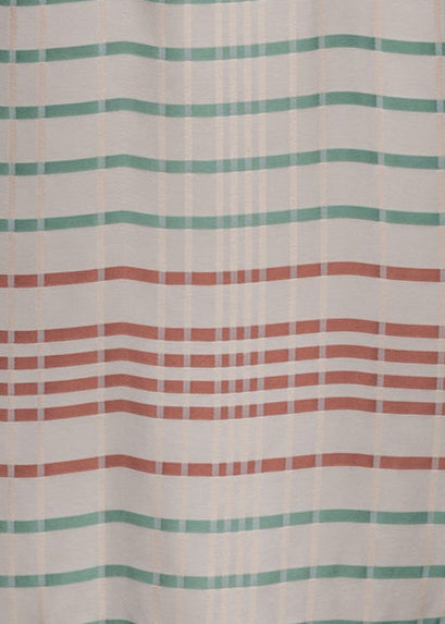 Tartan Style Viscose Satin