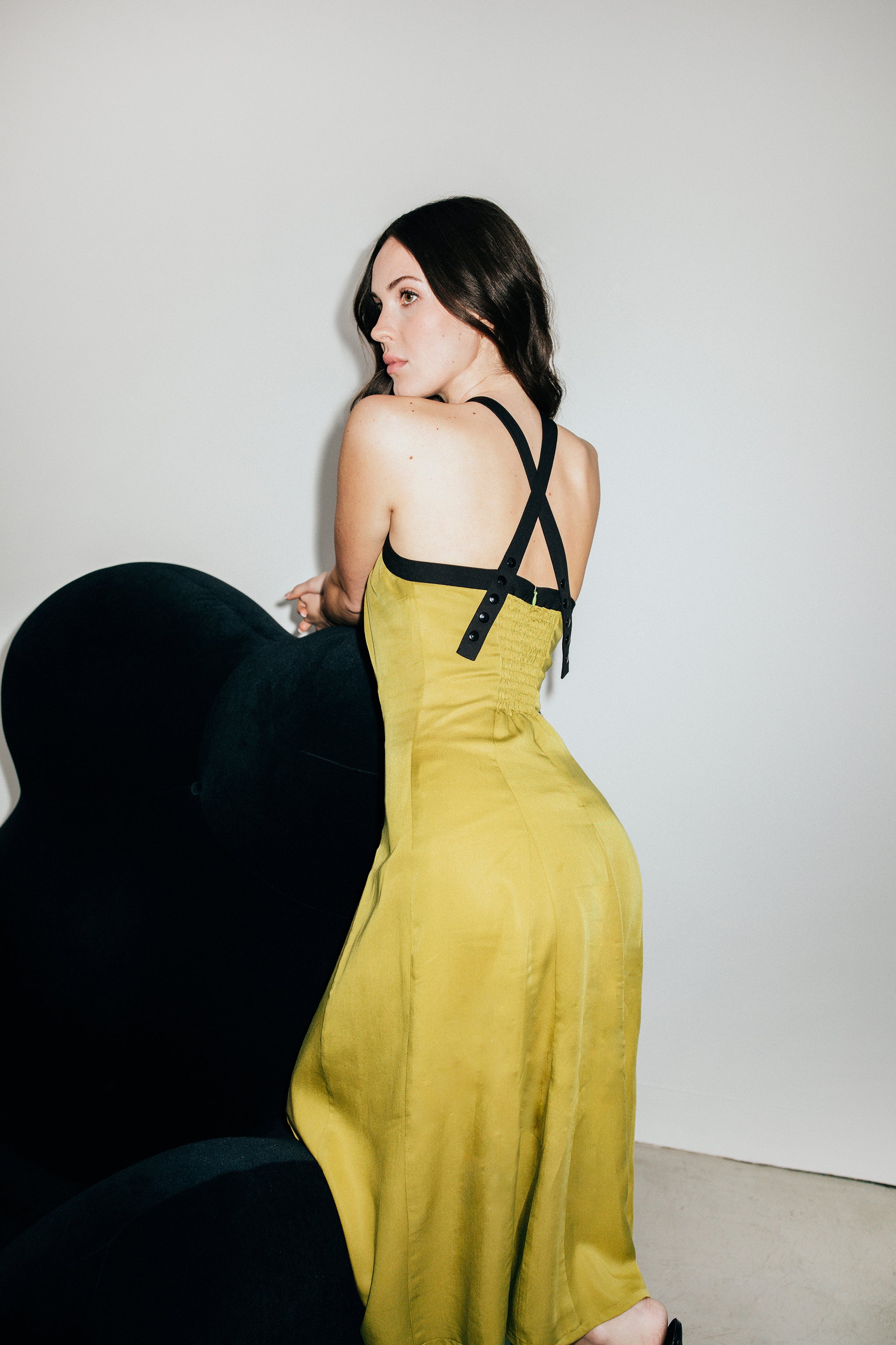 Halter Contrast Dress