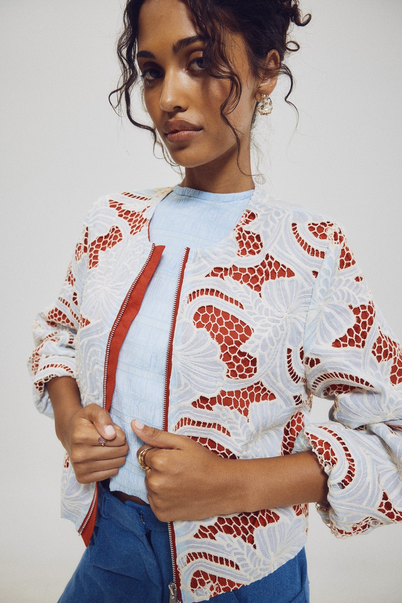 Lace Bomber Jacket – Hilary MacMillan