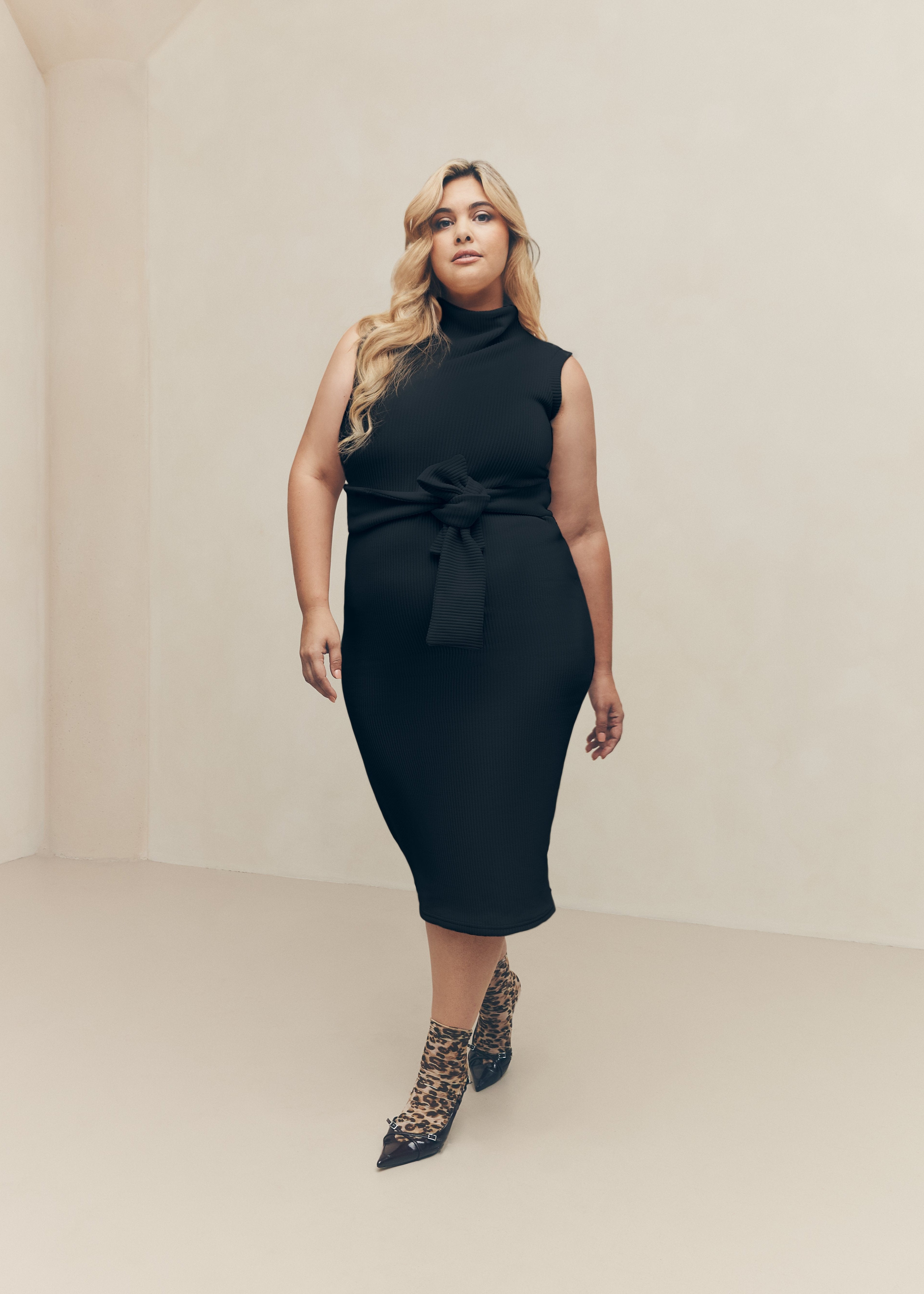 Belted Midi Dress