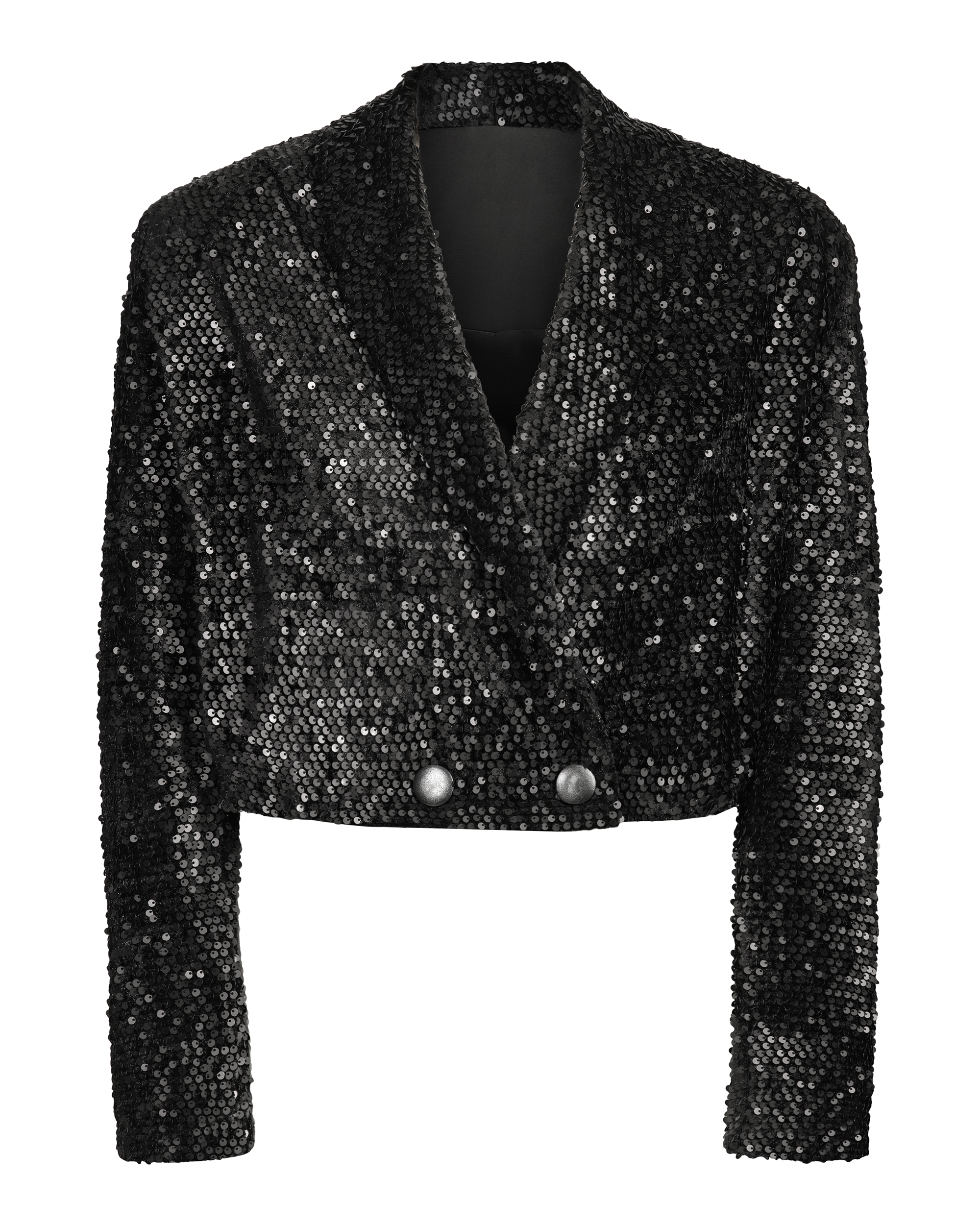 Cropped Sequin Blazer
