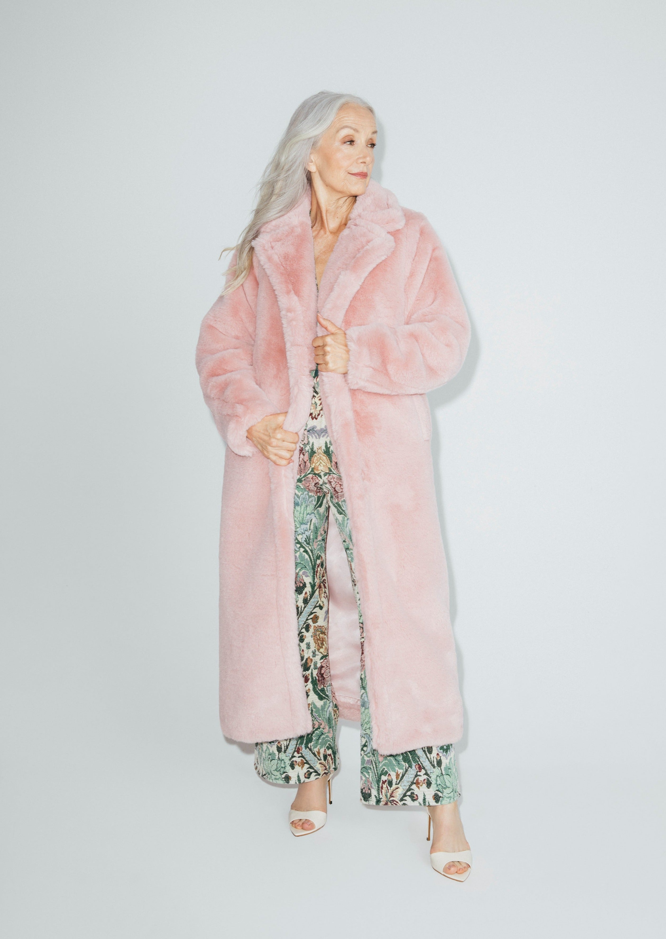 Long Faux Fur Teddy Coat