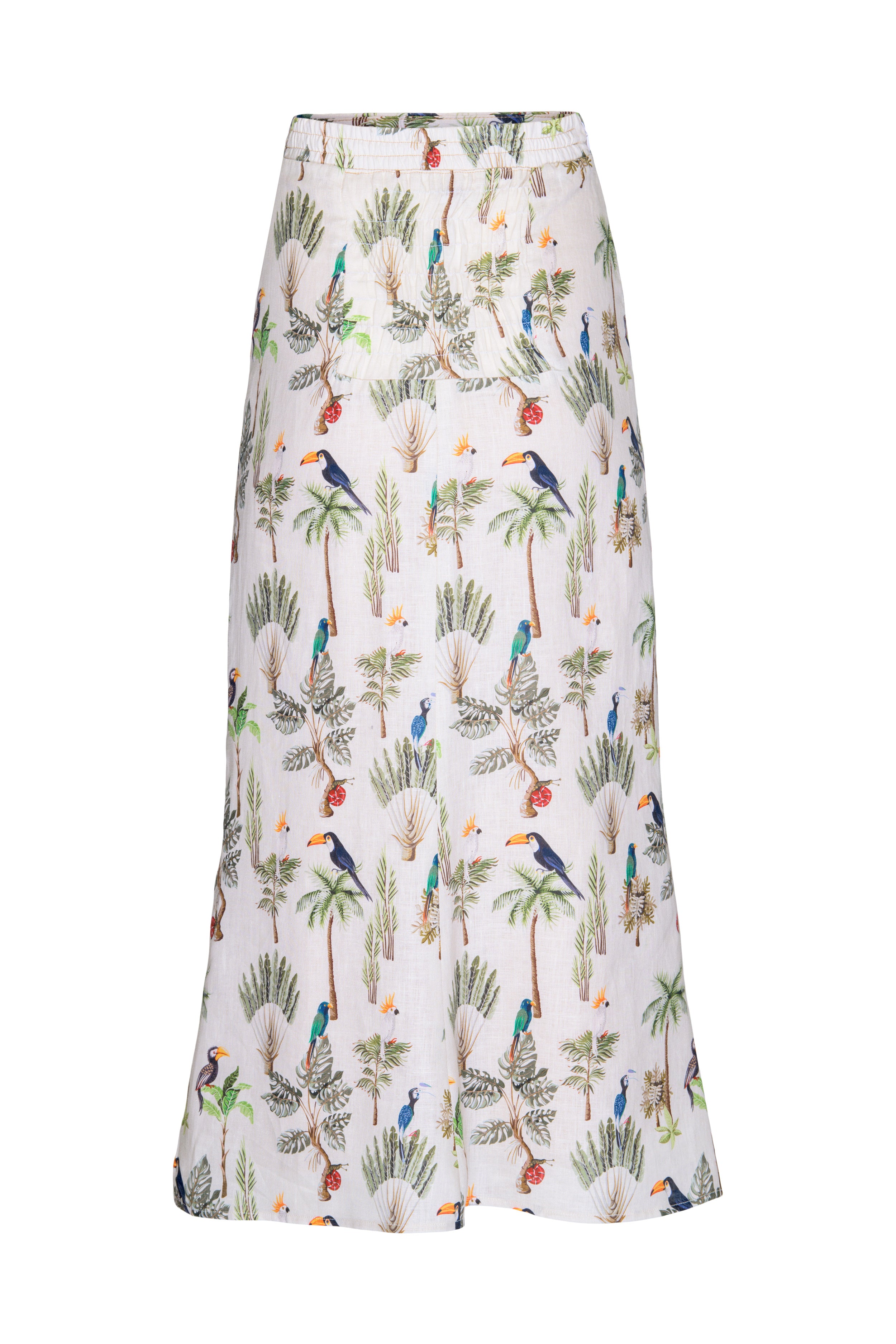Tropics A-Line Midi Skirt