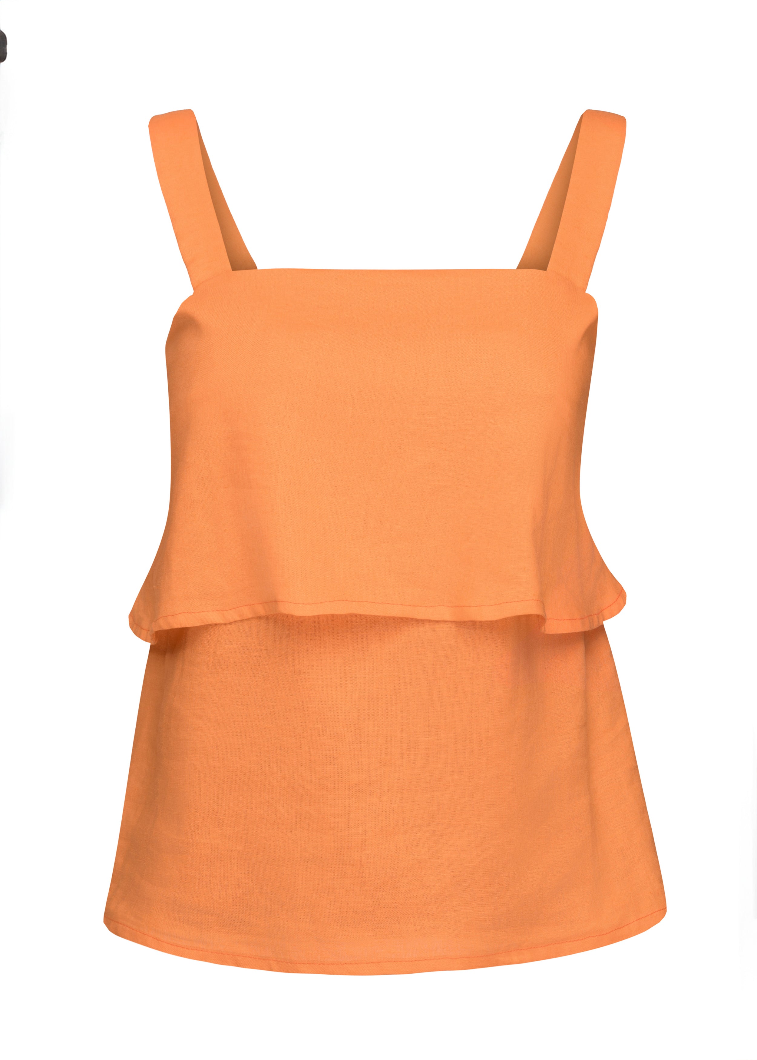 Double Layer Linen Tank Top