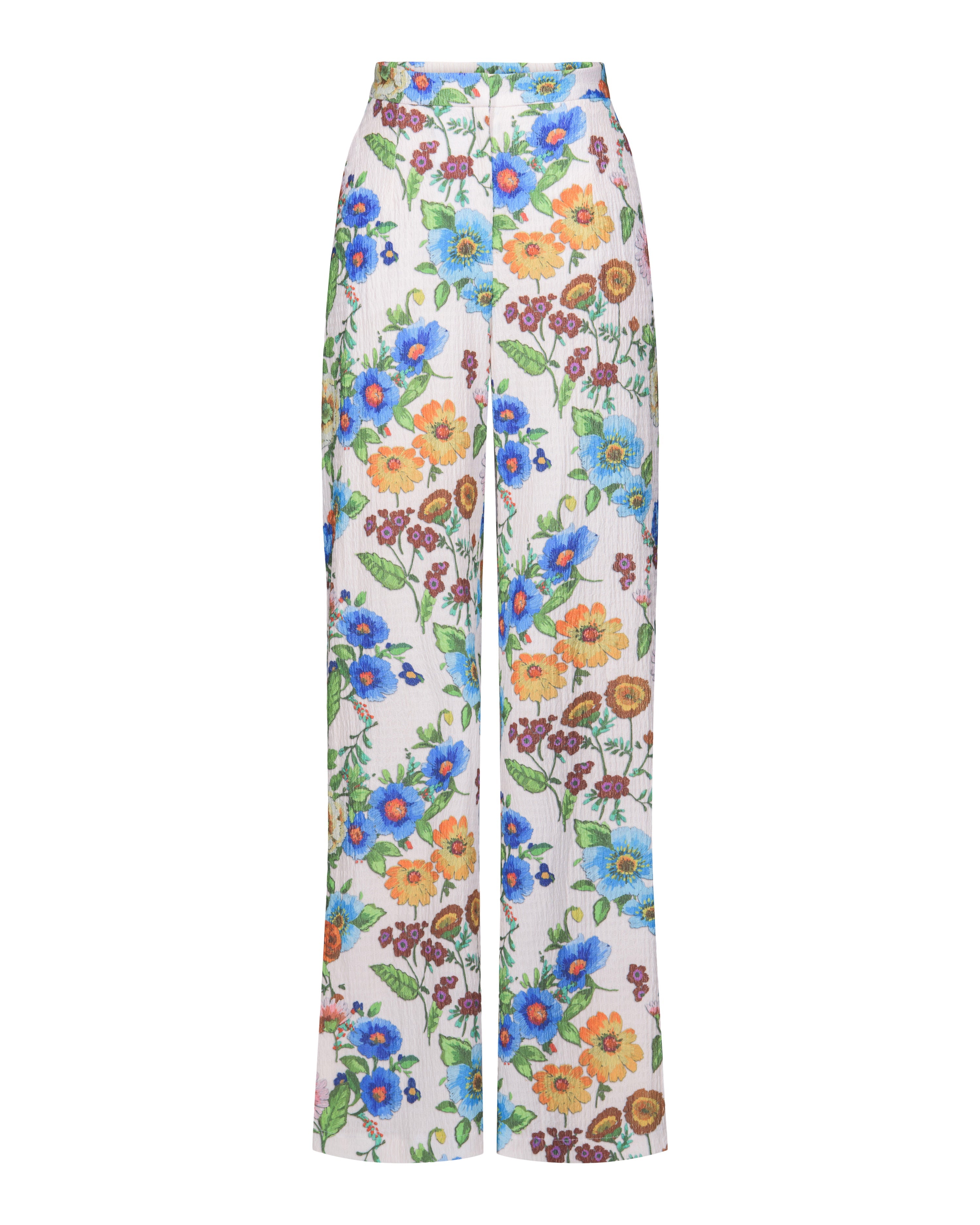 Antique Floral Wide Leg Pants