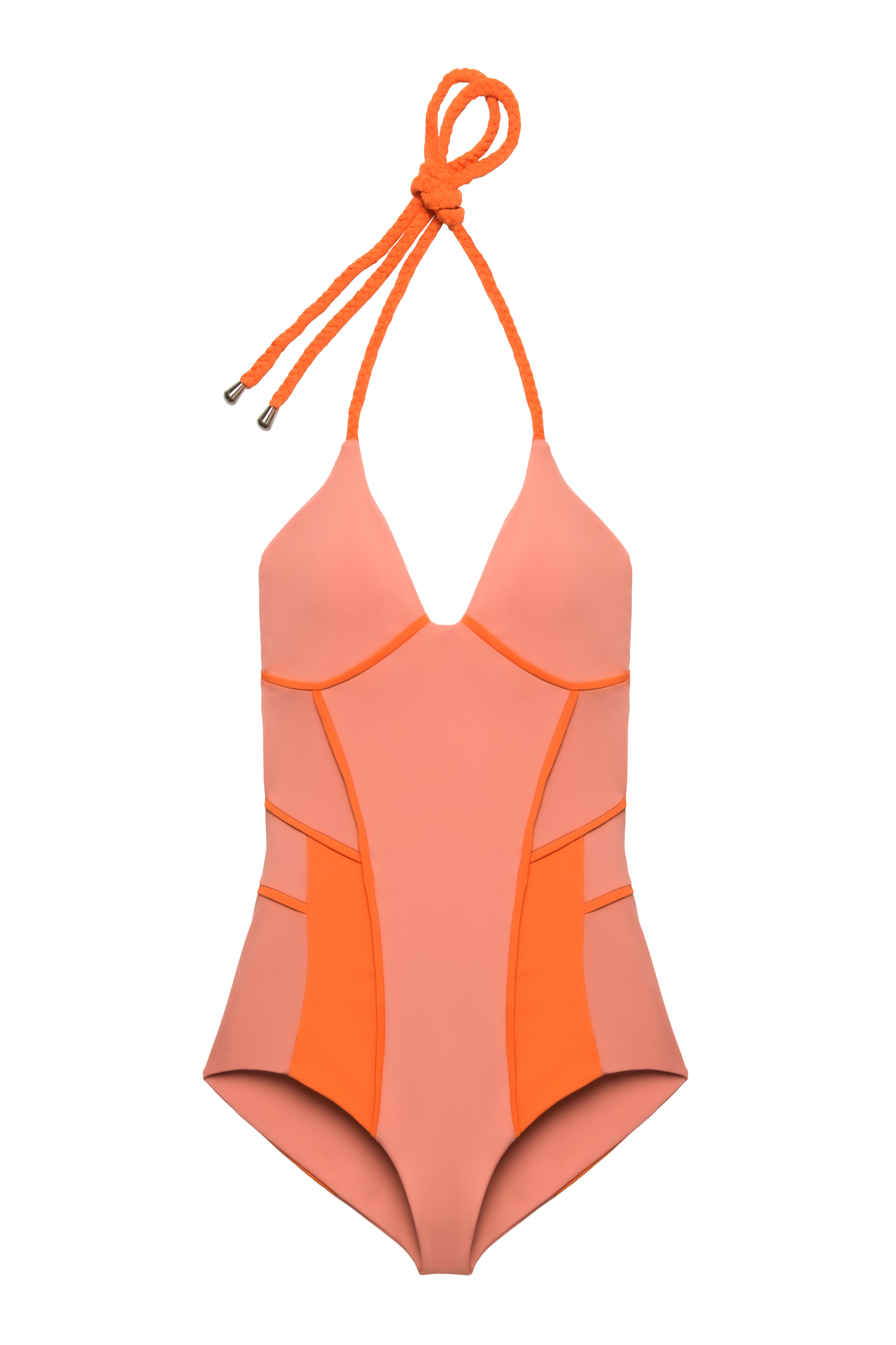 Light Pink, Salmon Swim Fabric