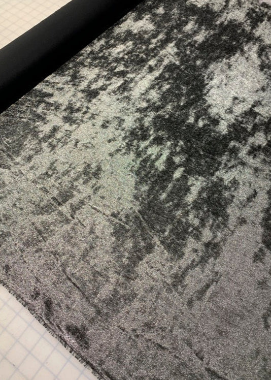 Silver Crushed Velvet