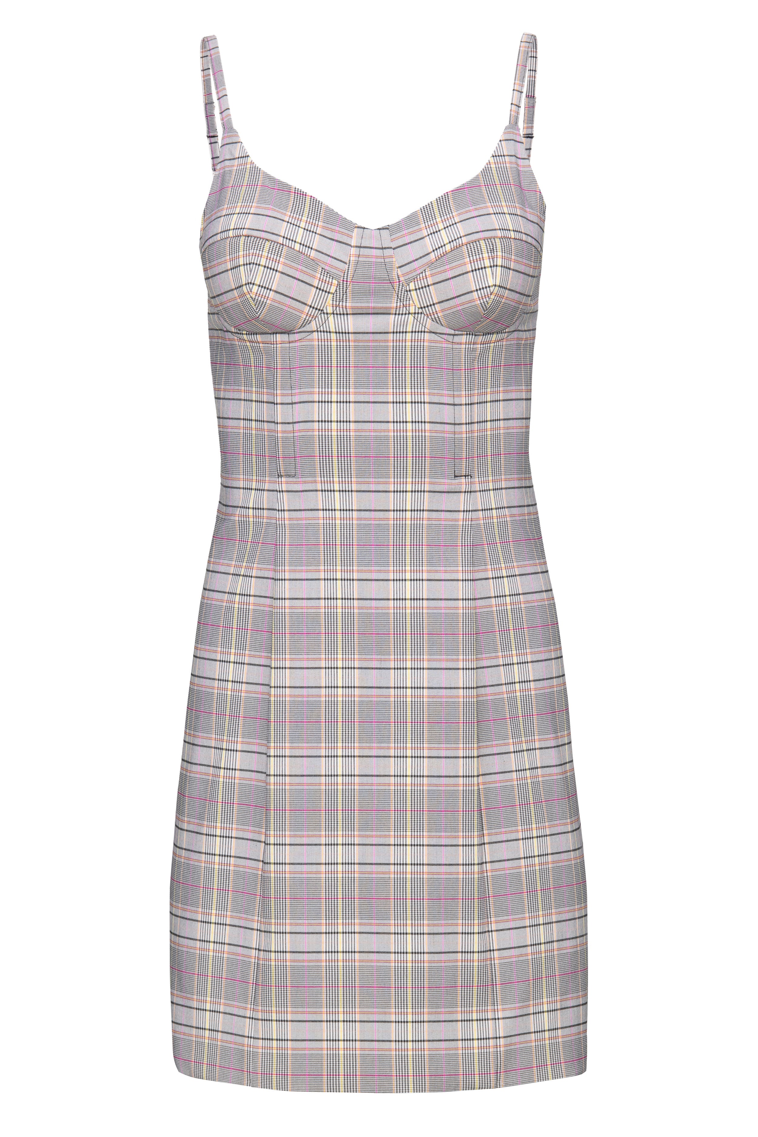 Plaid Bustier Dress