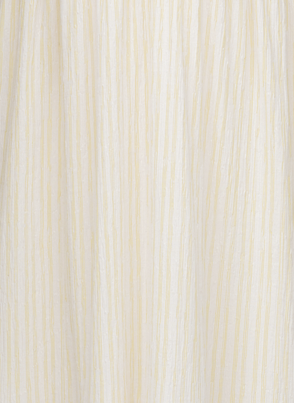 Cream and Green Seersucker