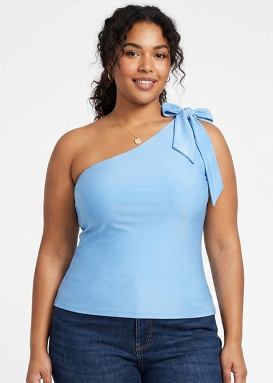 One Shoulder Bow Top