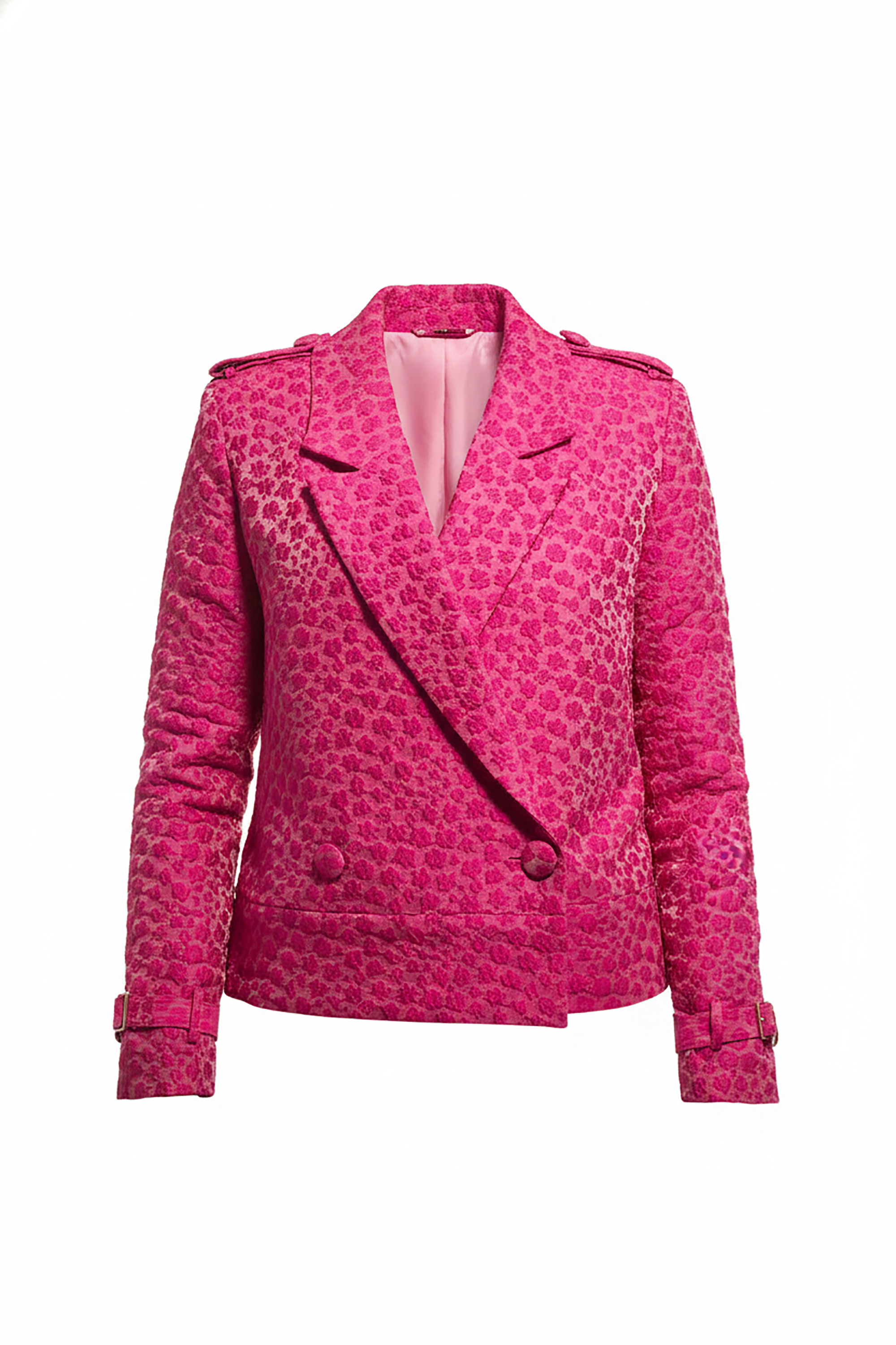 Cropped Pink Blazer Jacket