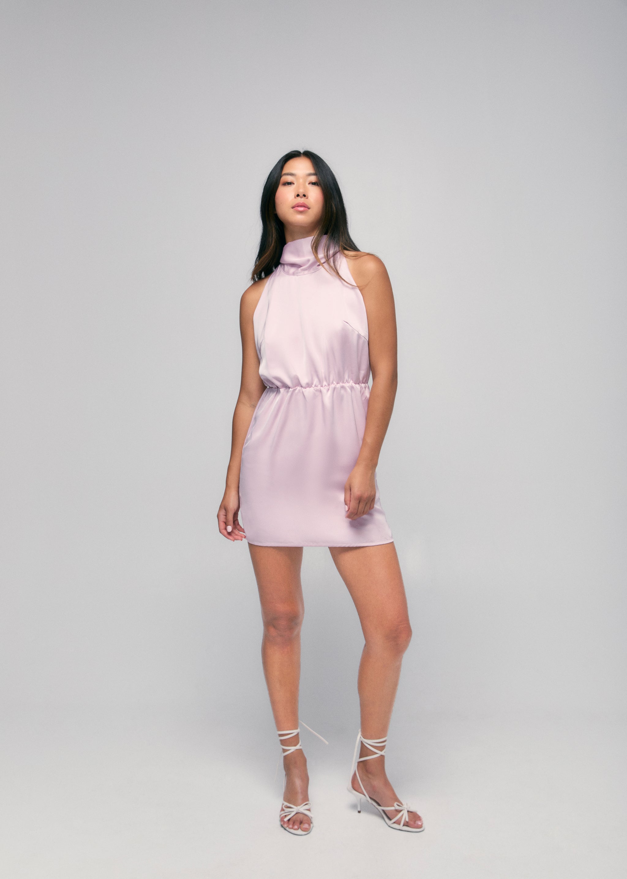 Bowed Halter Dress