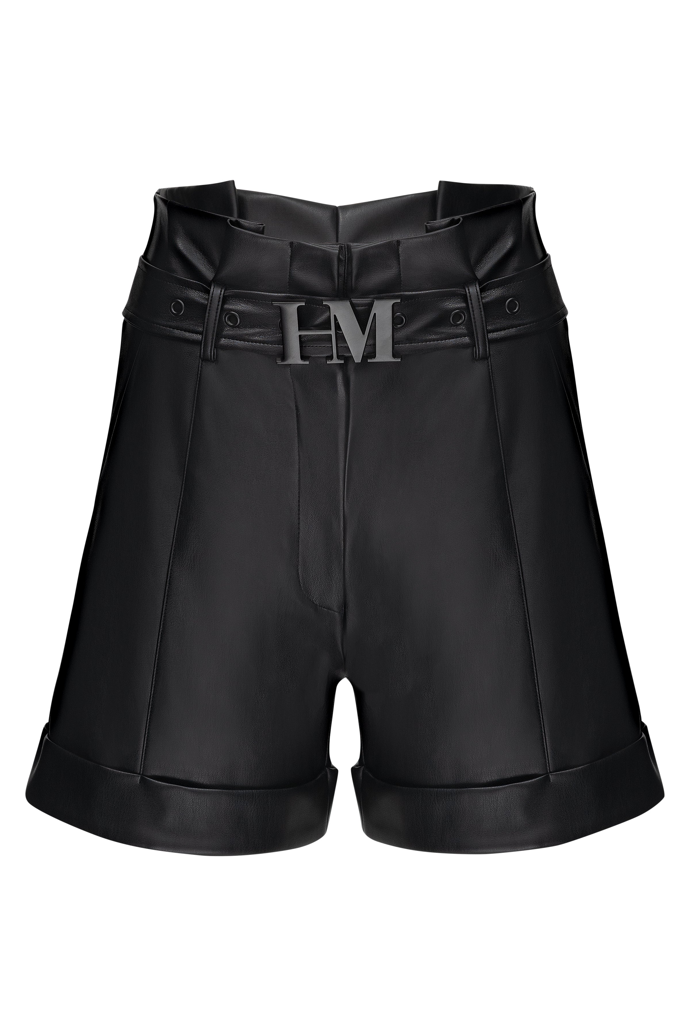 Belted 'Leather' Short