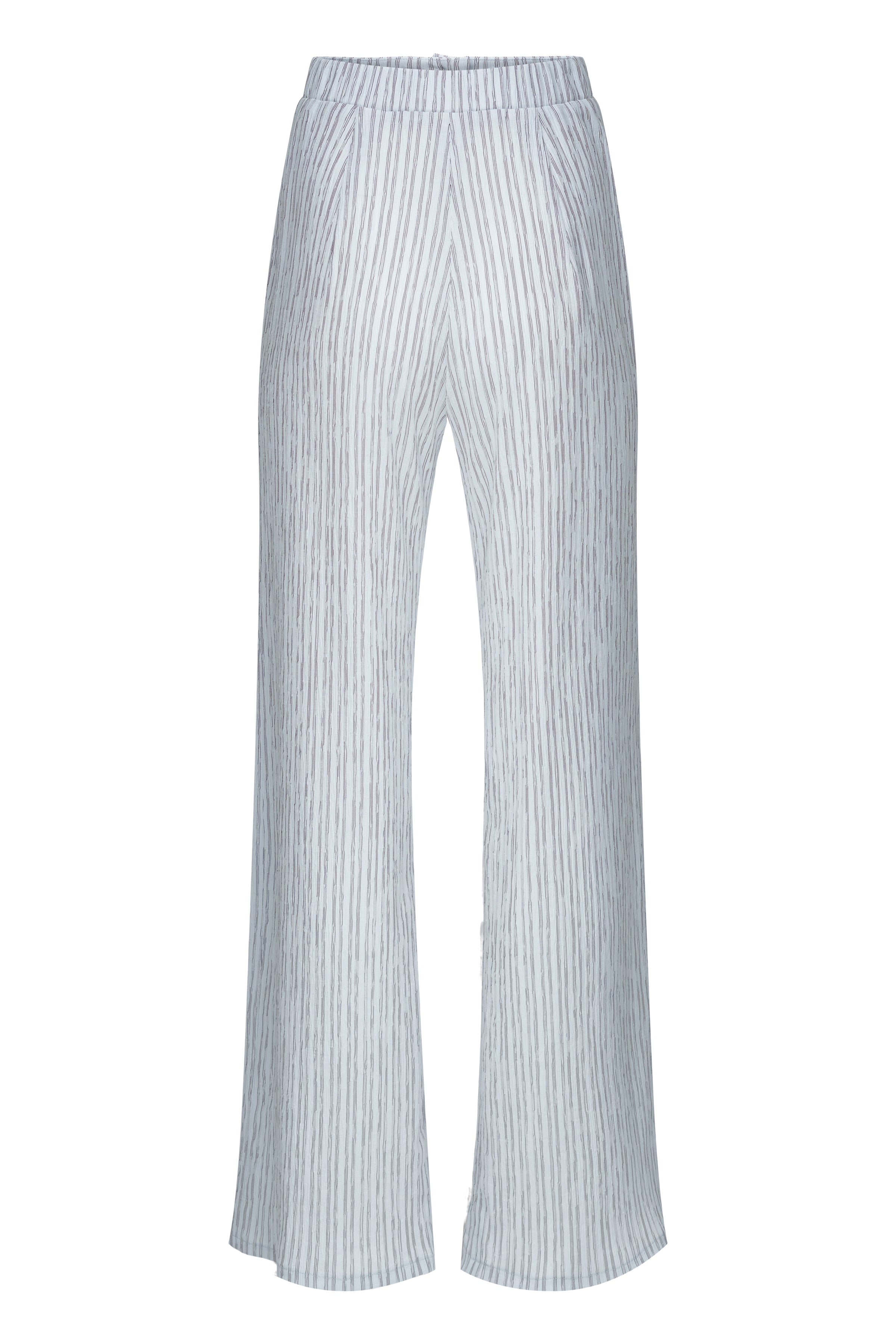 Seersucker Flare Pants