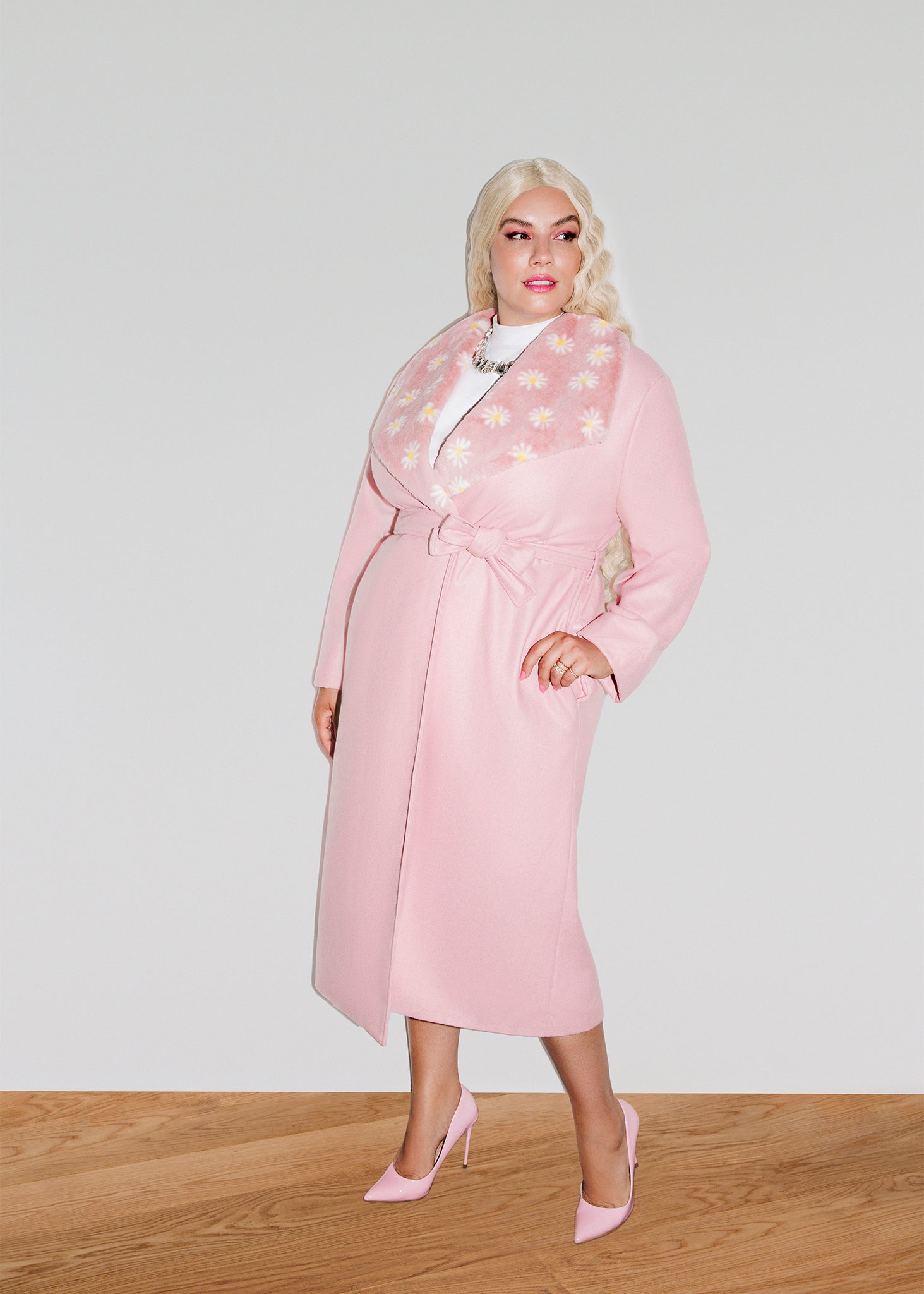 Barbie® Daisy Collar Wrap Coat