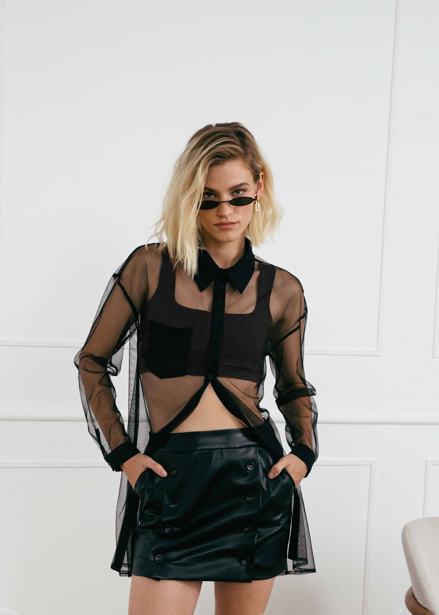 Netted Blouse