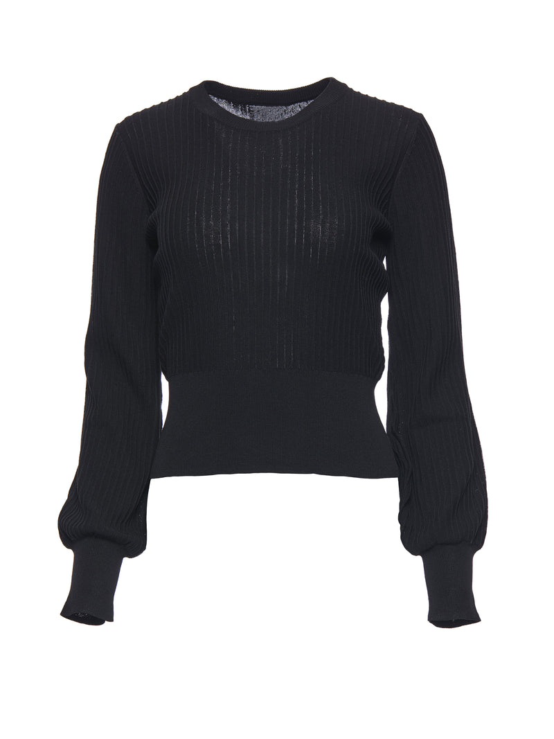 Black Knit Sweater | Hilary MacMillan